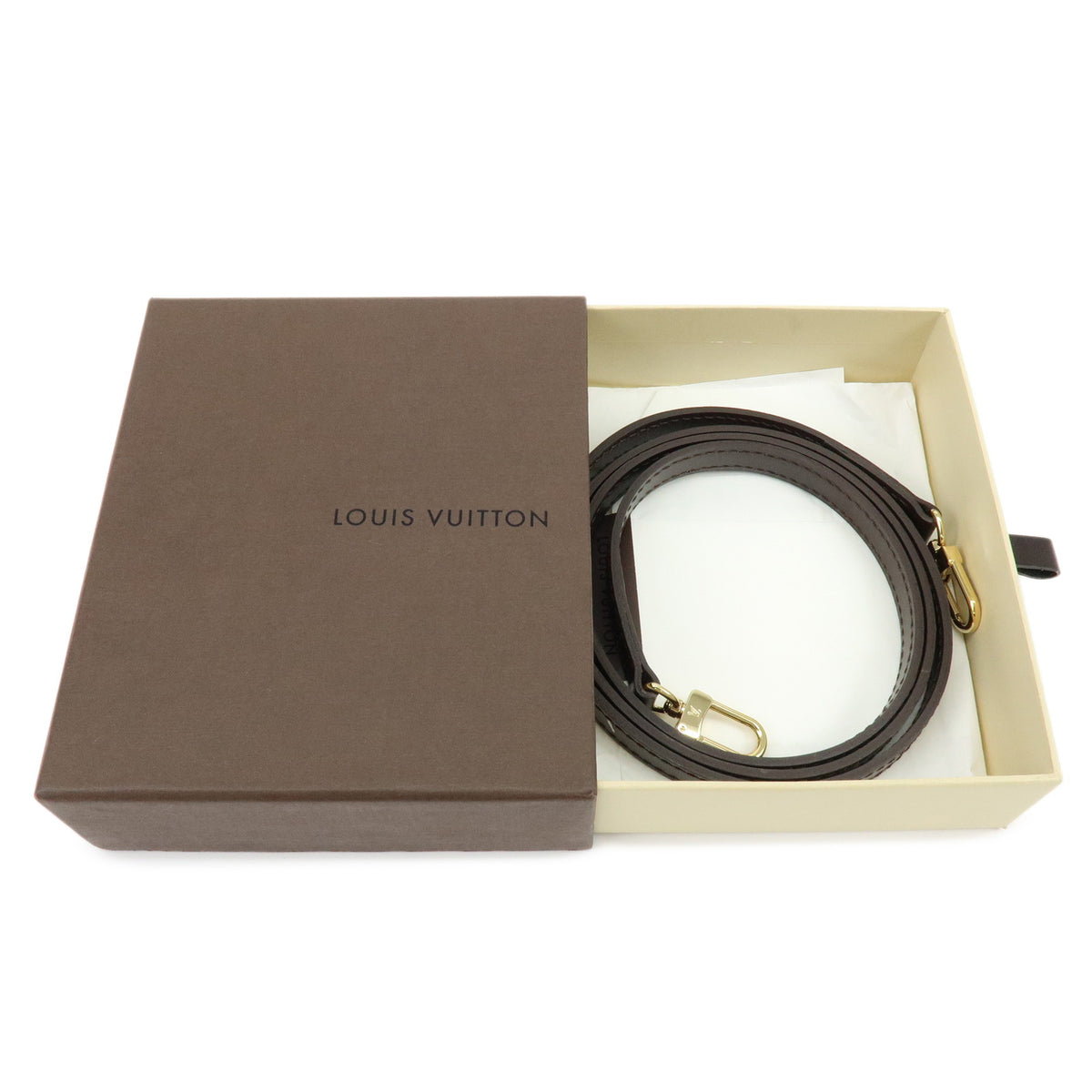 Louis Vuitton Leather Shoulder Strap For Damier Bag 120cm 1.2cm J11502