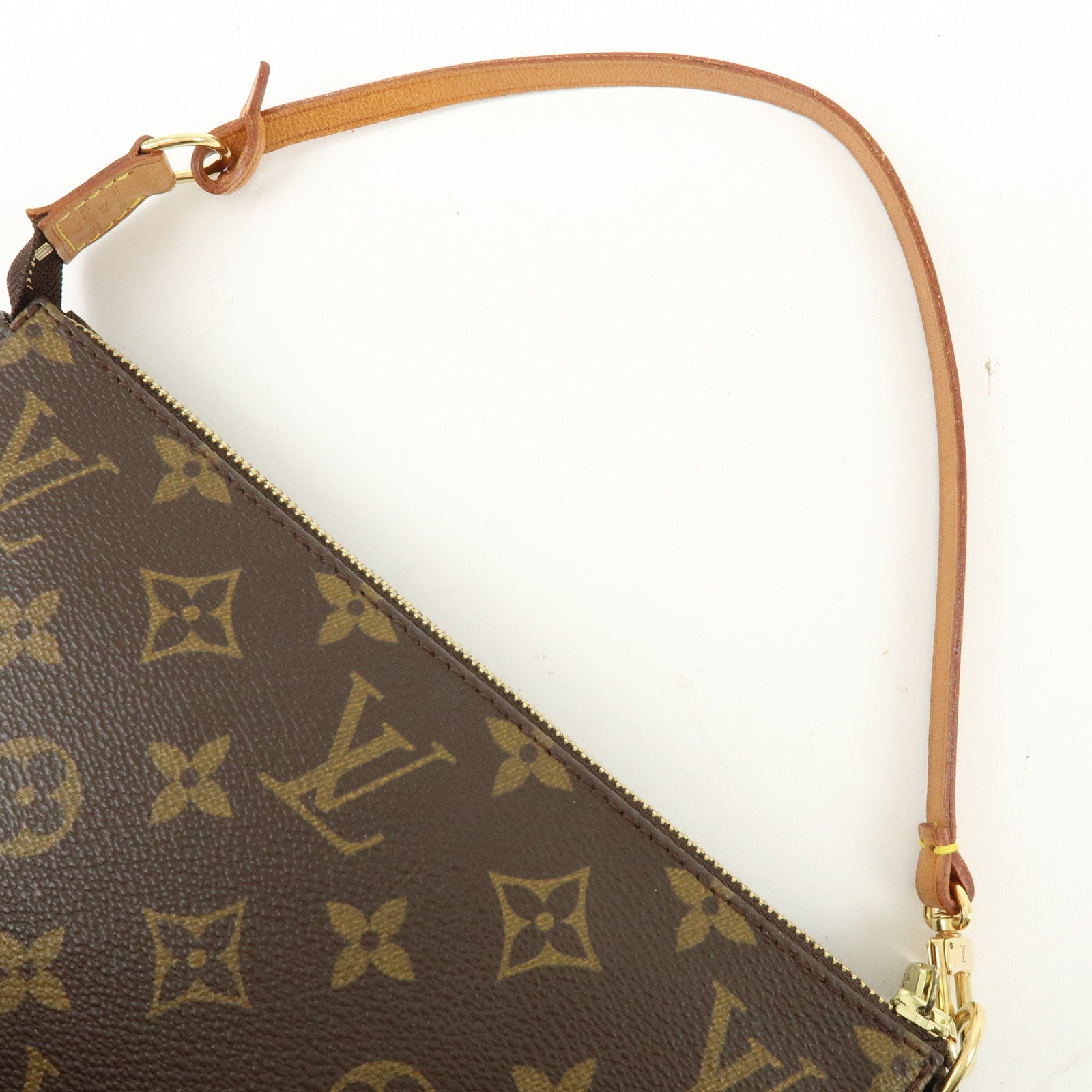 Louis Vuitton Monogram Pochette Accessoires Hand Bag Brown M51980
