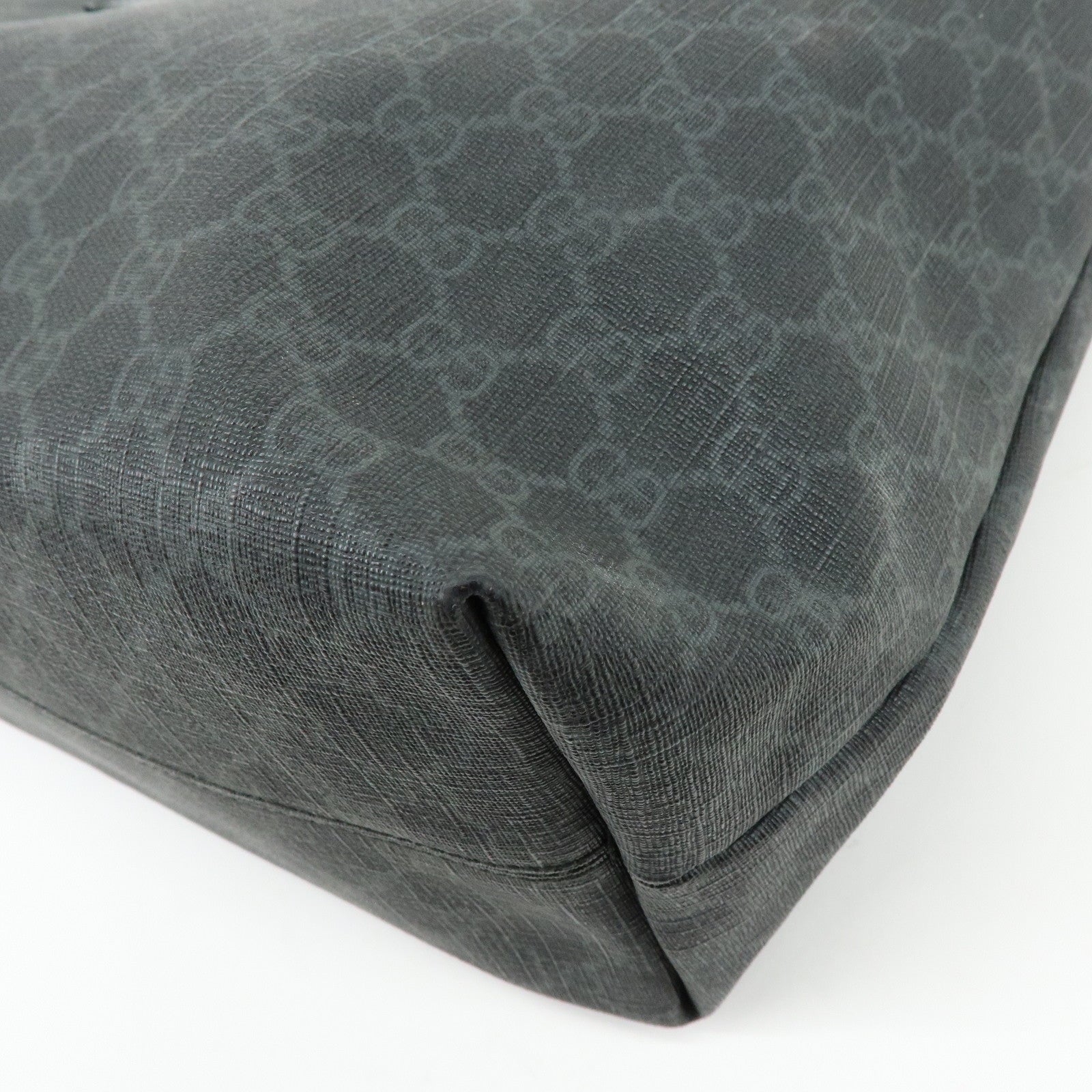 GUCCI GG Supreme 2Way Bag Hand Bag Shoulder Bag Black 162785