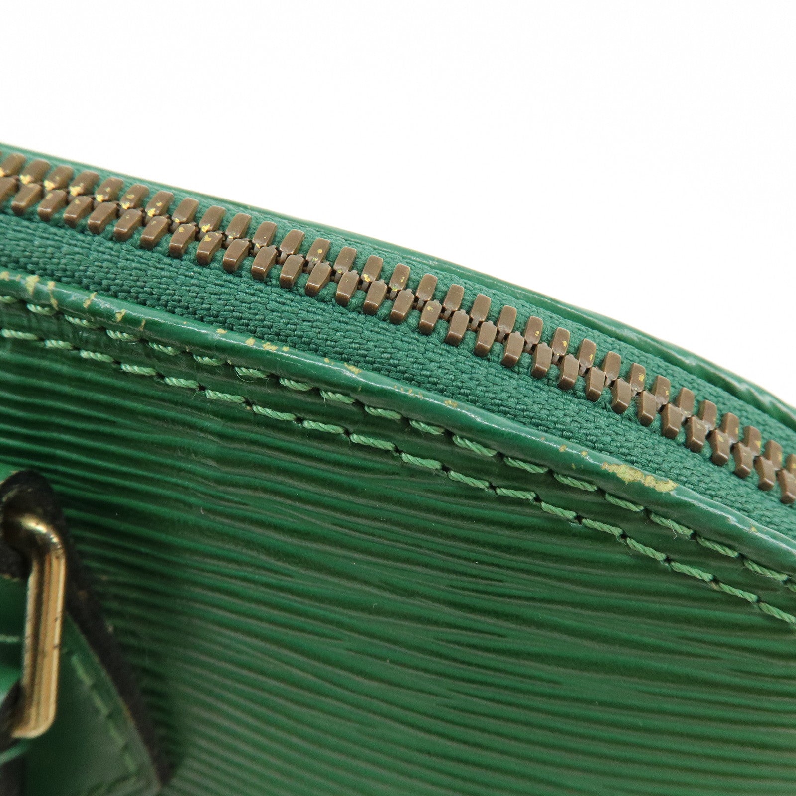Louis Vuitton Epi Alma 2Way Bag Hand Bag Borneo Green M52144