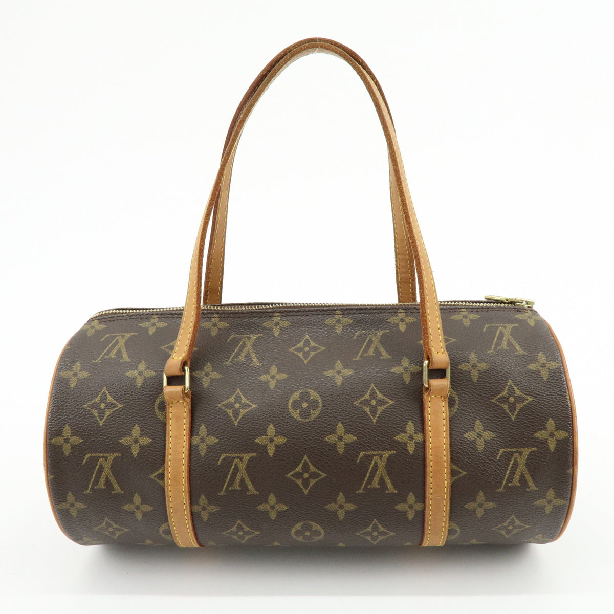 Louis Vuitton Monogram Papillon 30 Hand Bag Brown M51385