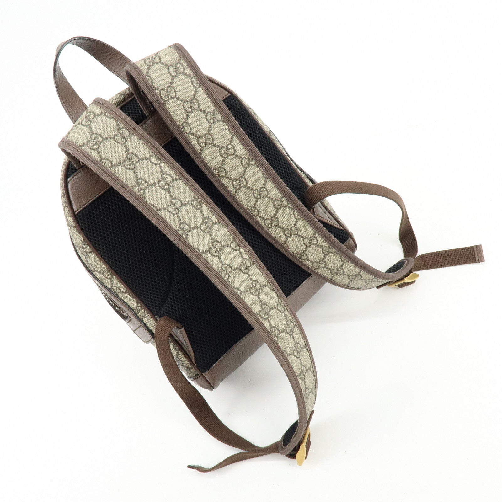 GUCCI Ophidia Sherry Double G GG Supreme Leather Backpack 547965