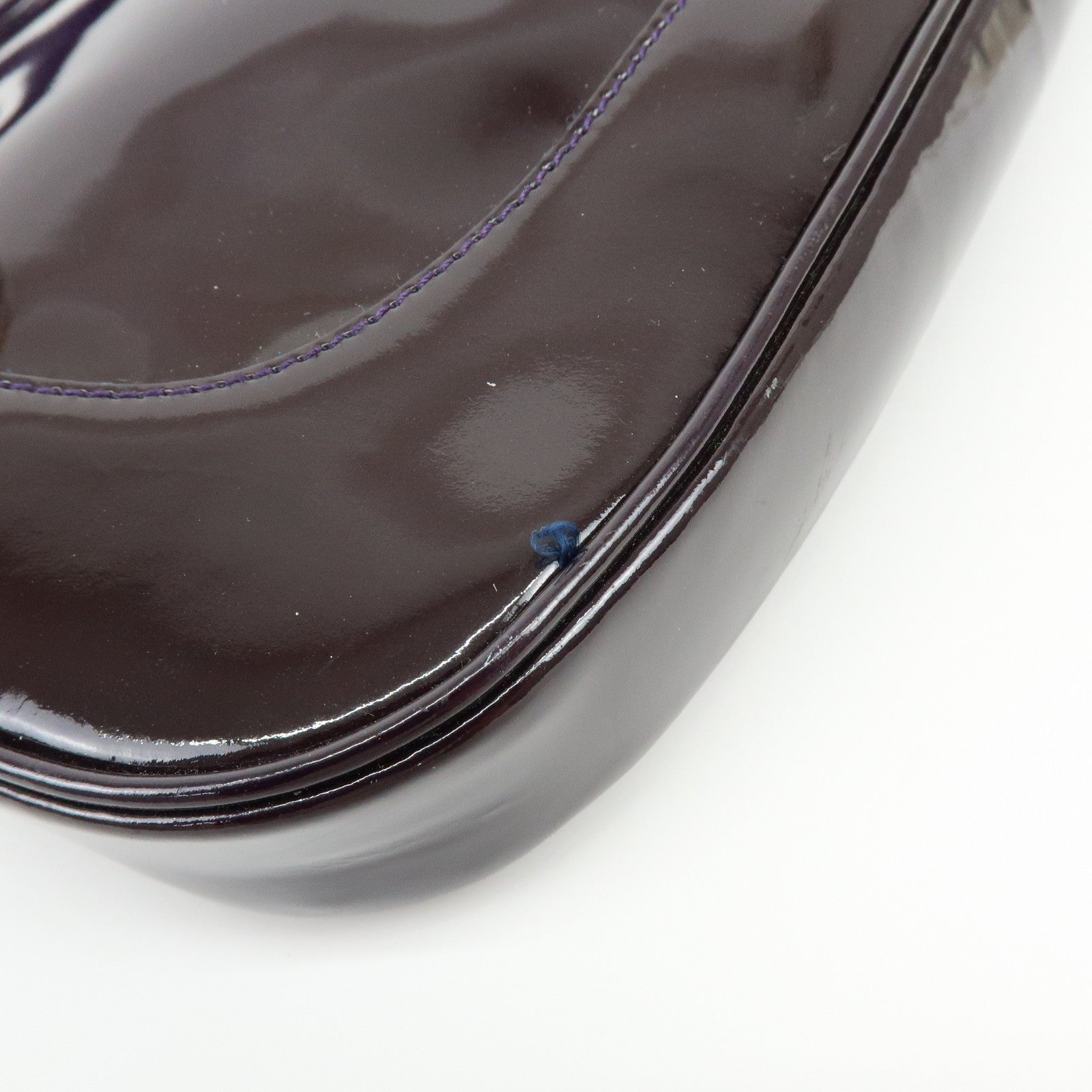 GUCCI Jackie Patent Leather Shoulder Bag Hand Bag Purple 001.3306