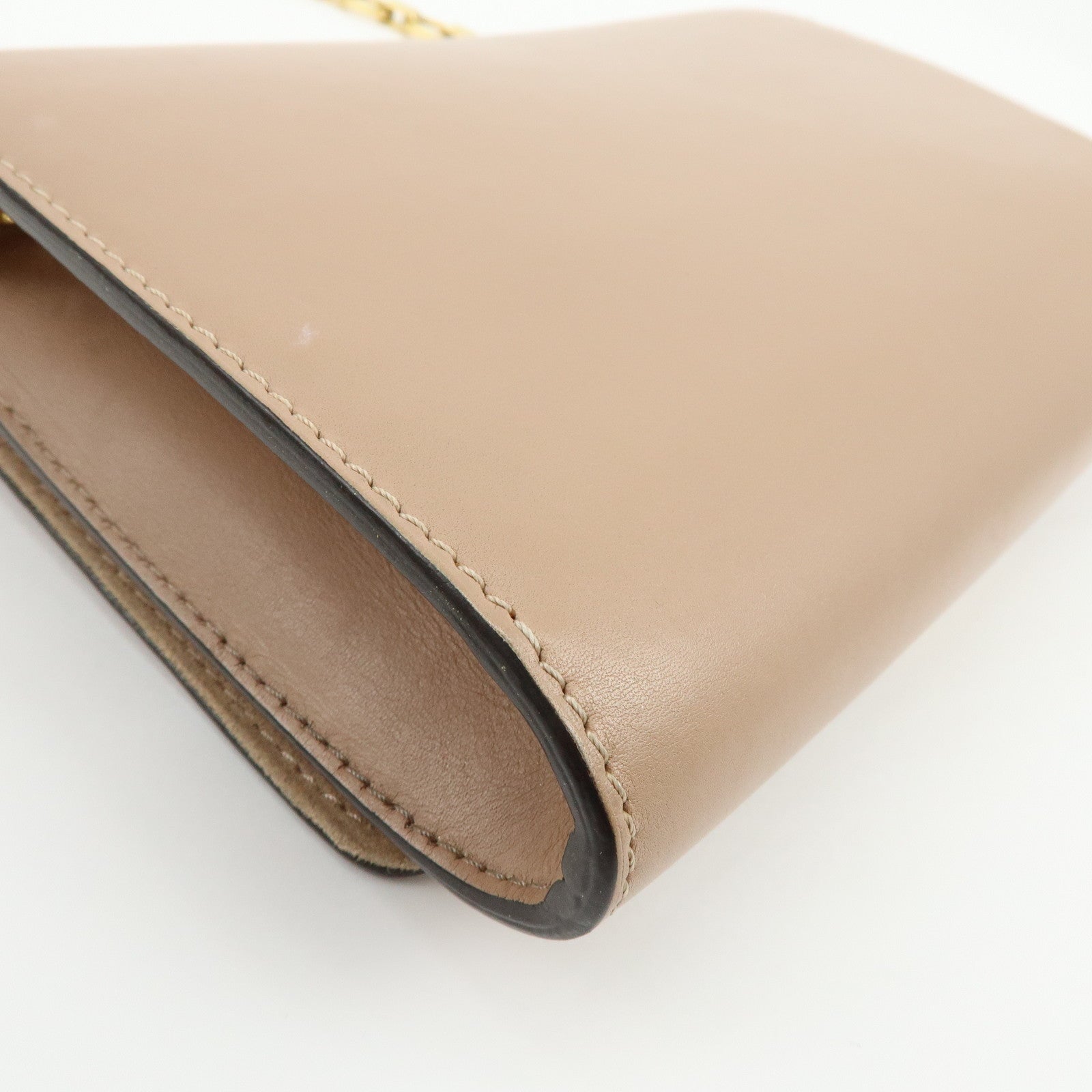 Louis Vuitton Pochette Louise GM Leather Chain Shoulder Bag Pink