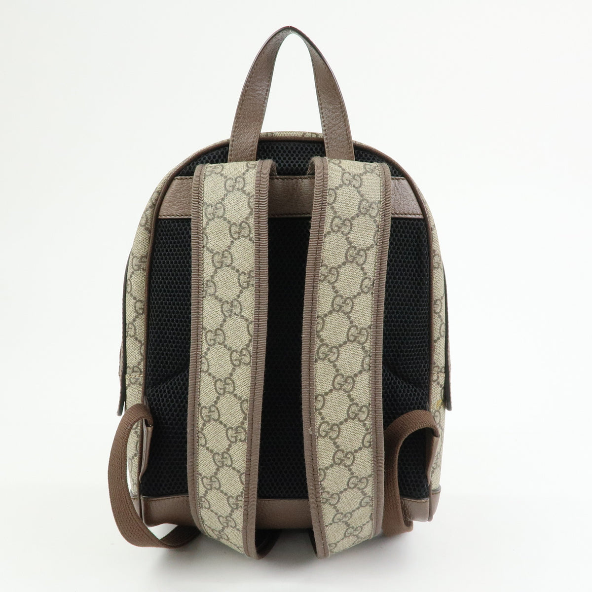 GUCCI Ophidia Sherry GG Supreme Leather Backpack Rucksack Beige 547965