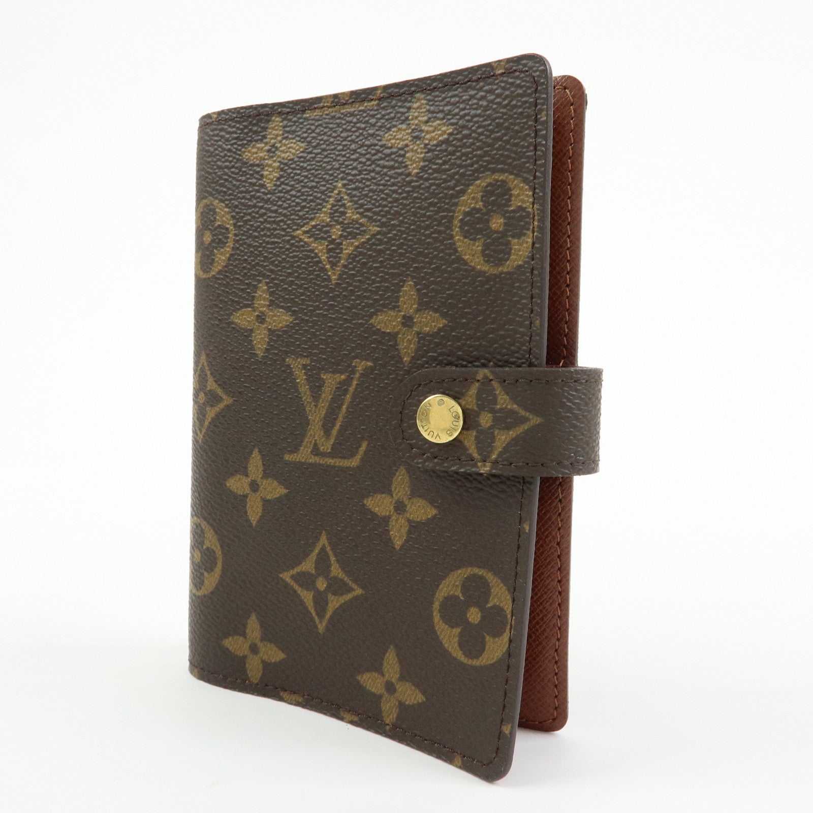 Louis Vuitton Monogram Agenda PM Planner Cover Brown R20005