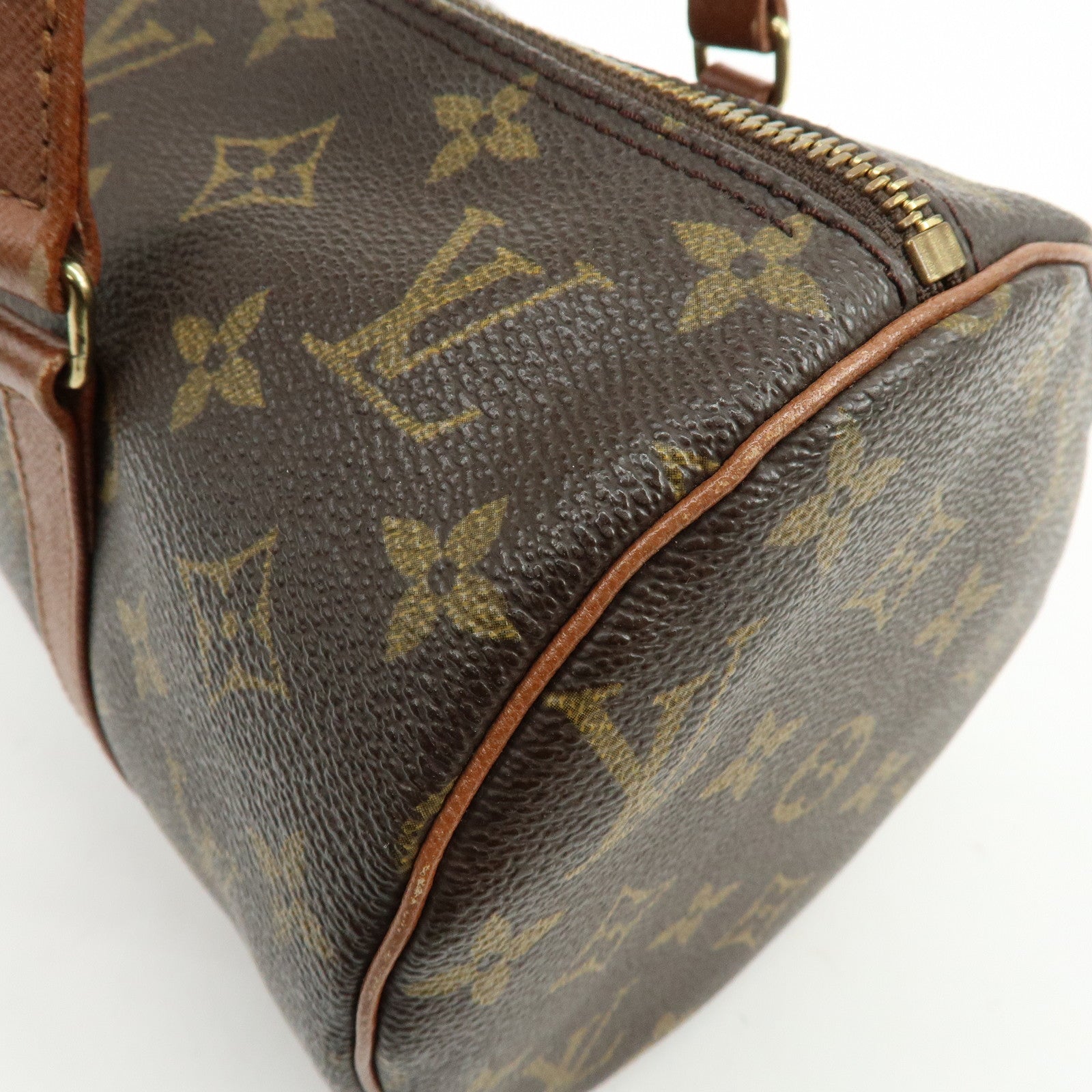 Louis Vuitton Monogram Papillon 30 Hand Bag Old Style Brown M51365