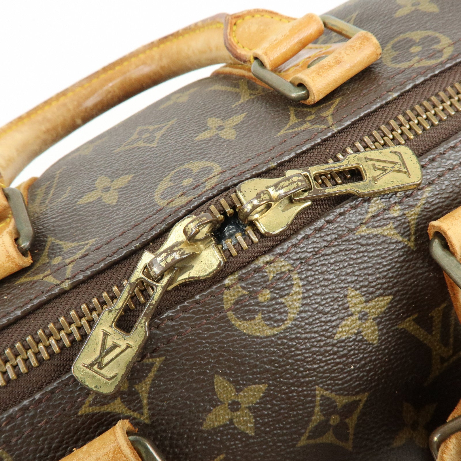 Louis Vuitton Monogram Keep All 45 Boston Bag Hand Bag Brown M41428