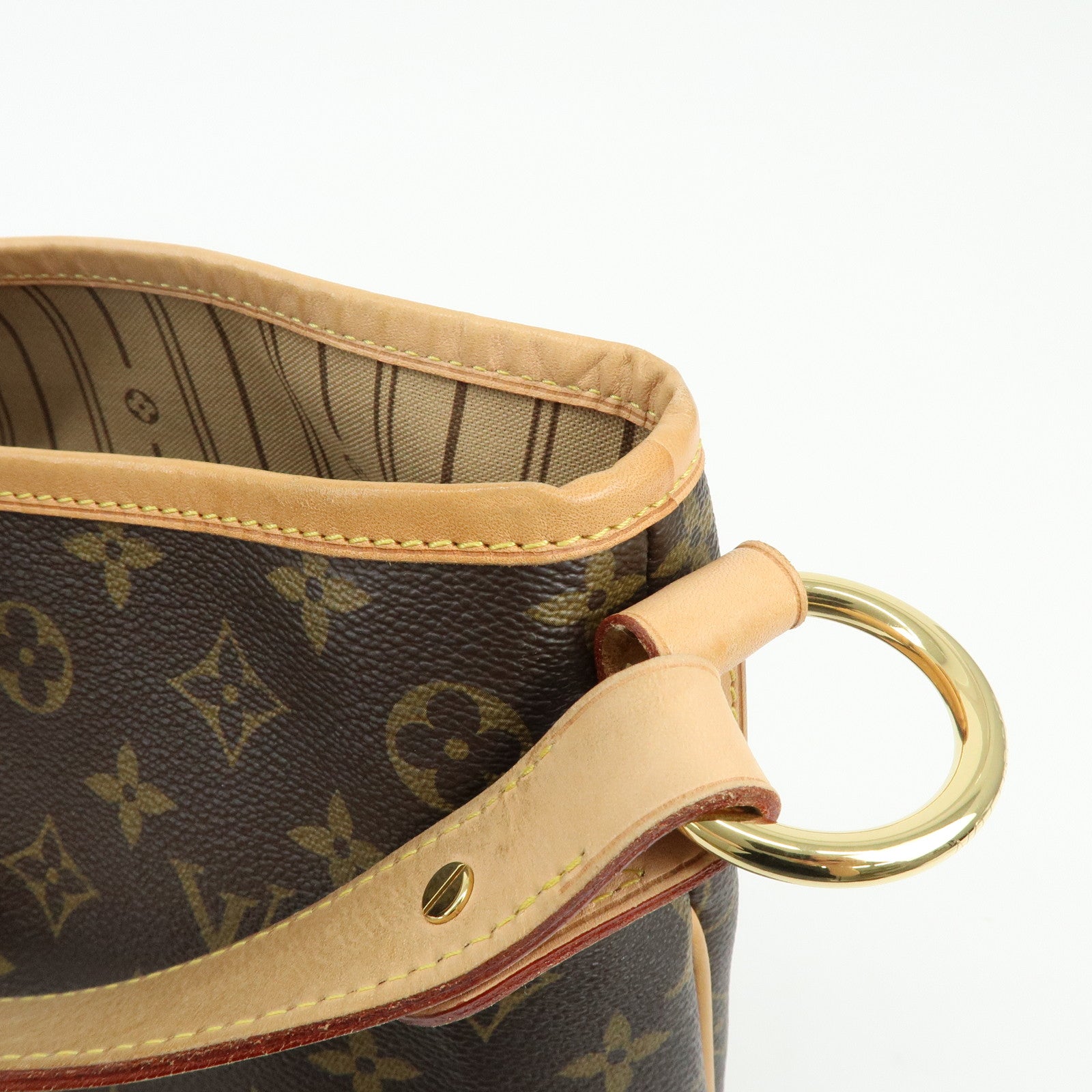 Louis Vuitton Monogram Delightful MM Shoulder Bag Brown M40353