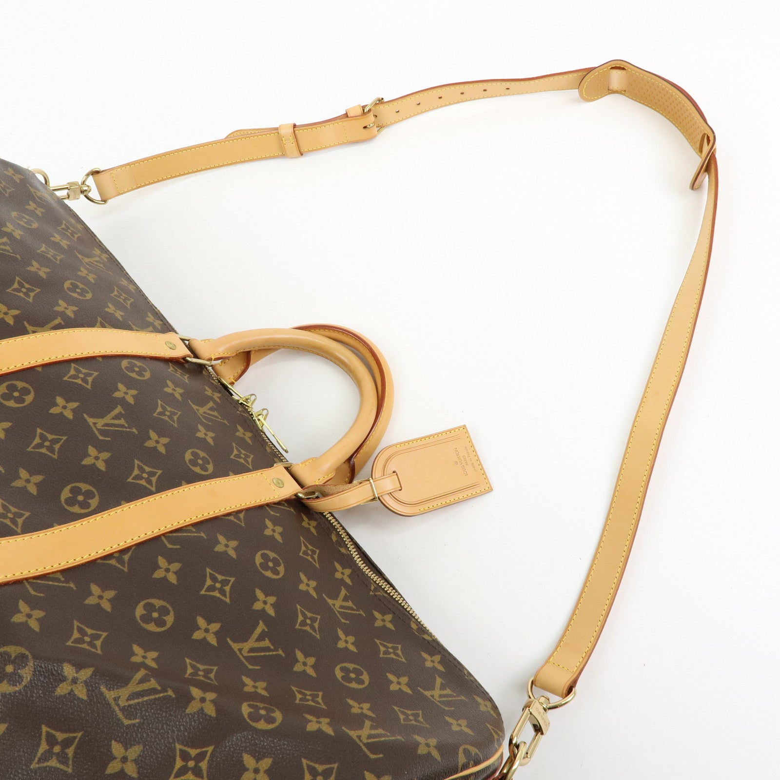 Louis Vuitton Monogram Keep All Bandouliere 55 Boston Bag M41414