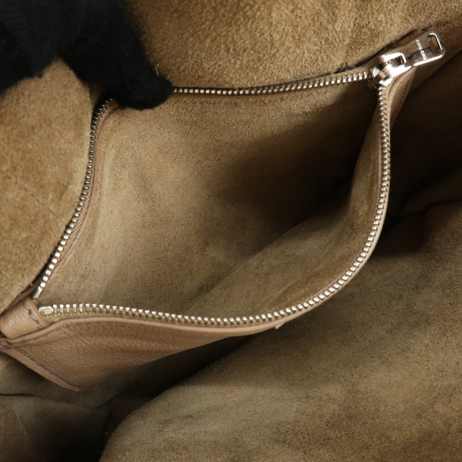 MIU MIU Madras Leather Tote Bag Shoulder Bag Beige RR2012