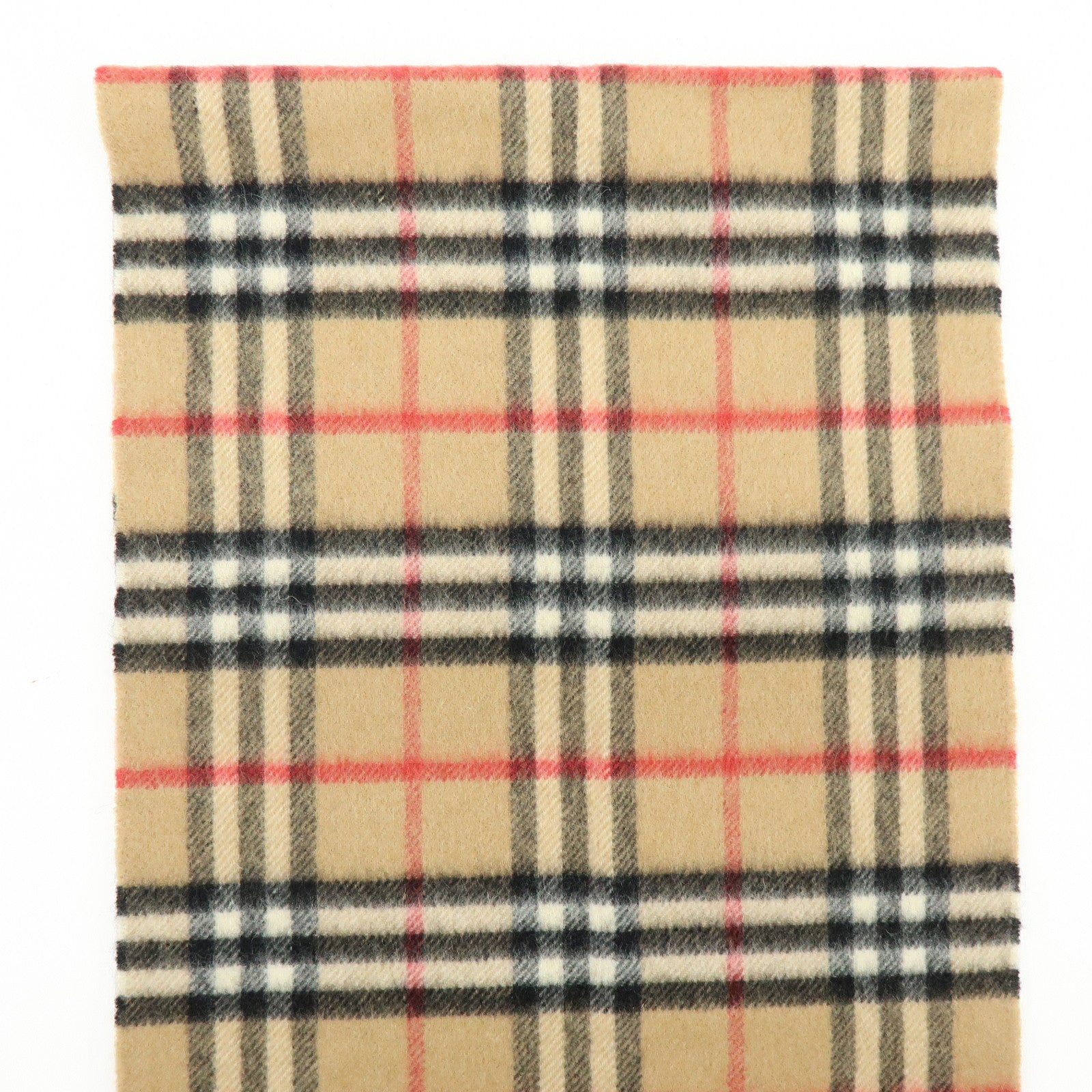 BURBERRY Nova Plaid Cashmere100% Scarf Camel Beige Black Red