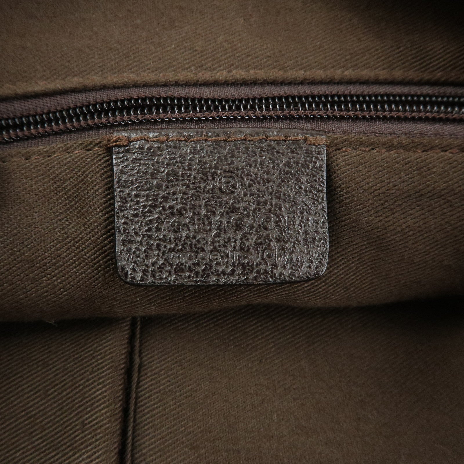 GUCCI Abbey GG Canvas Leather Shoulder Crossbody Bag Brown 131326