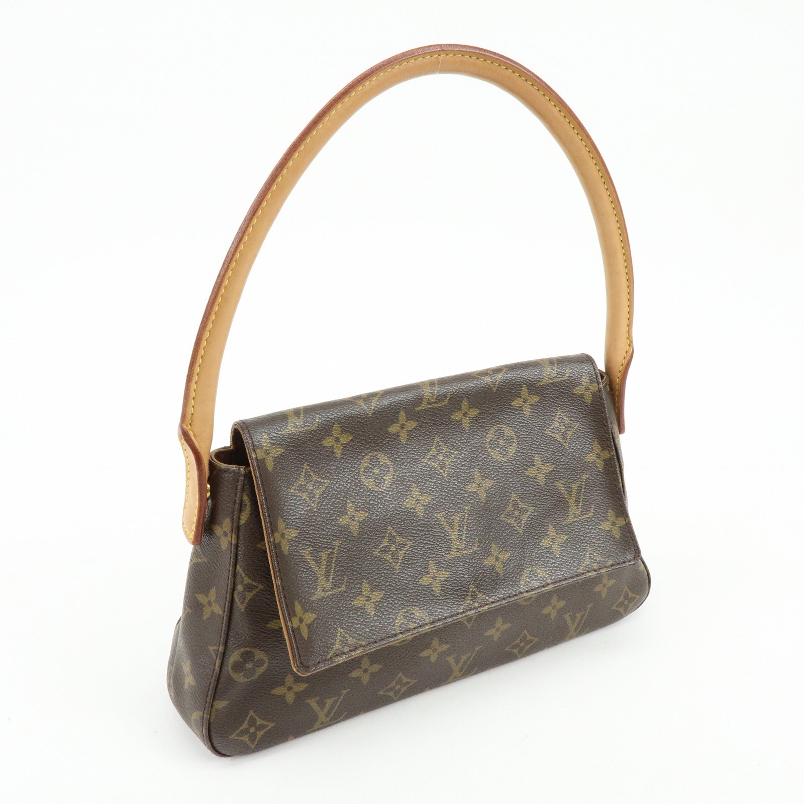 Louis Vuitton Monogram Mini Looping Canvas Shoulder Bag Hand Bag M51147