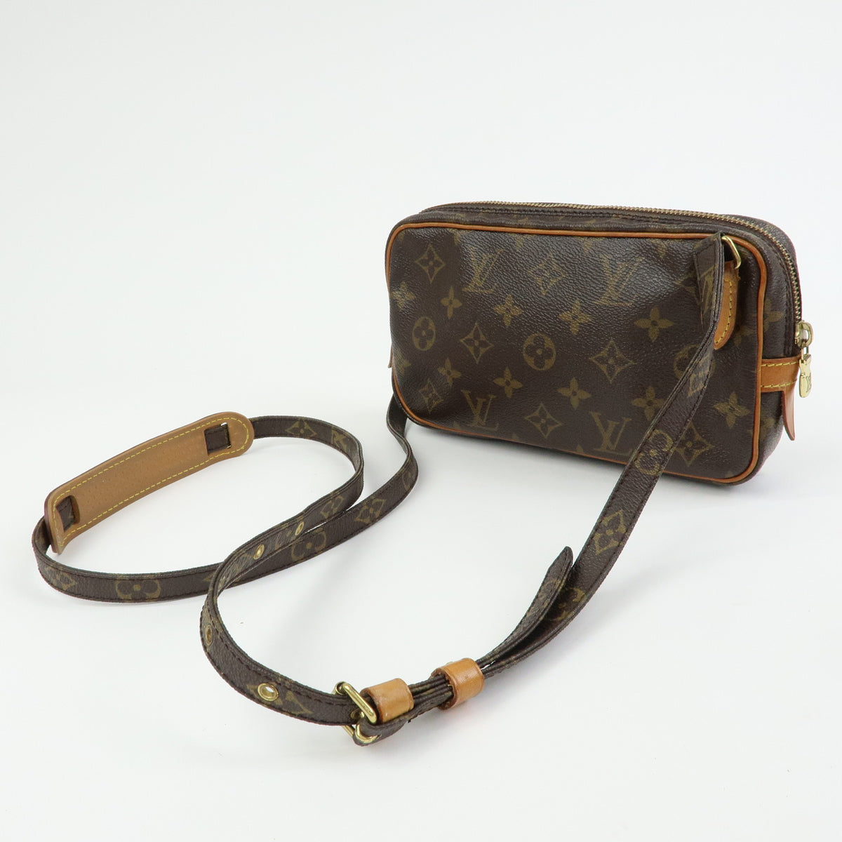 Louis Vuitton Monogram Pochette Marly Bandouliere Bag Brown M51828