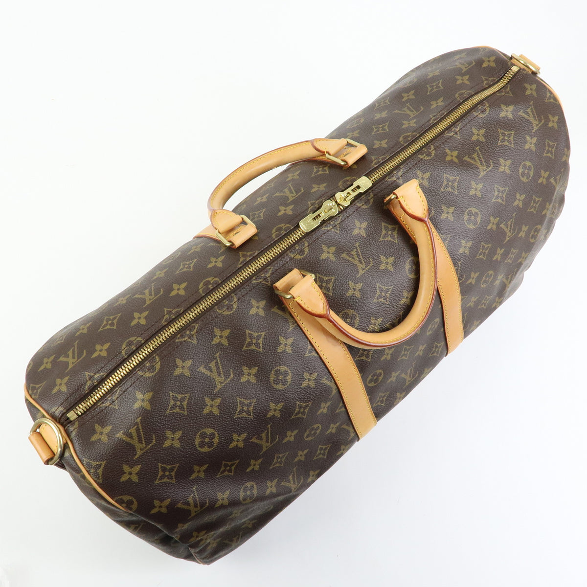 Louis Vuitton Monogram Keep All Bandouliere 55 Boston Bag M41414
