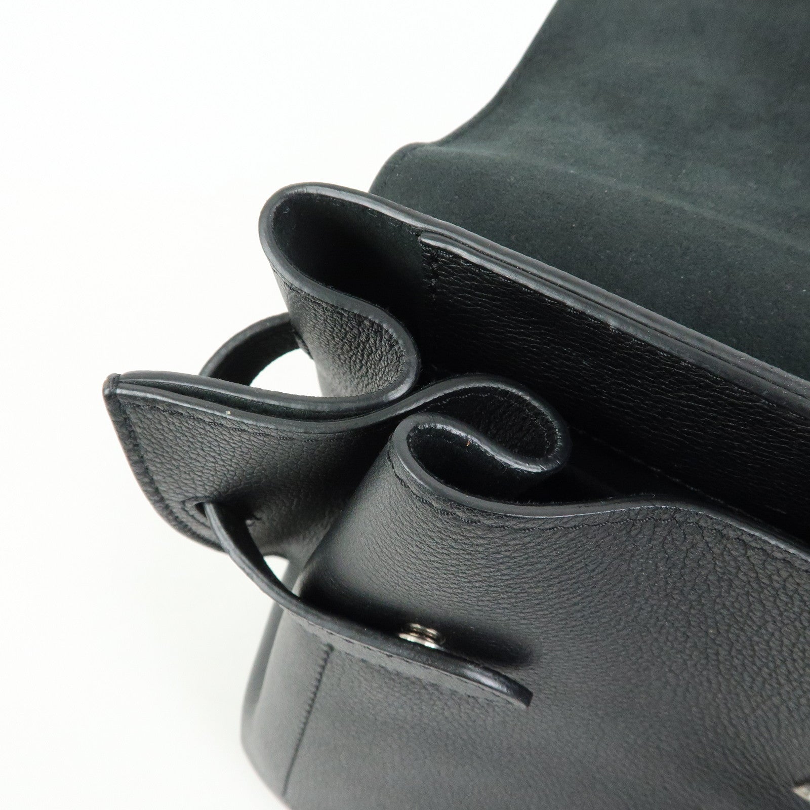 Louis Vuitton Lockme Ever MM Calf Leather 2Way Hand Bag Black M51395