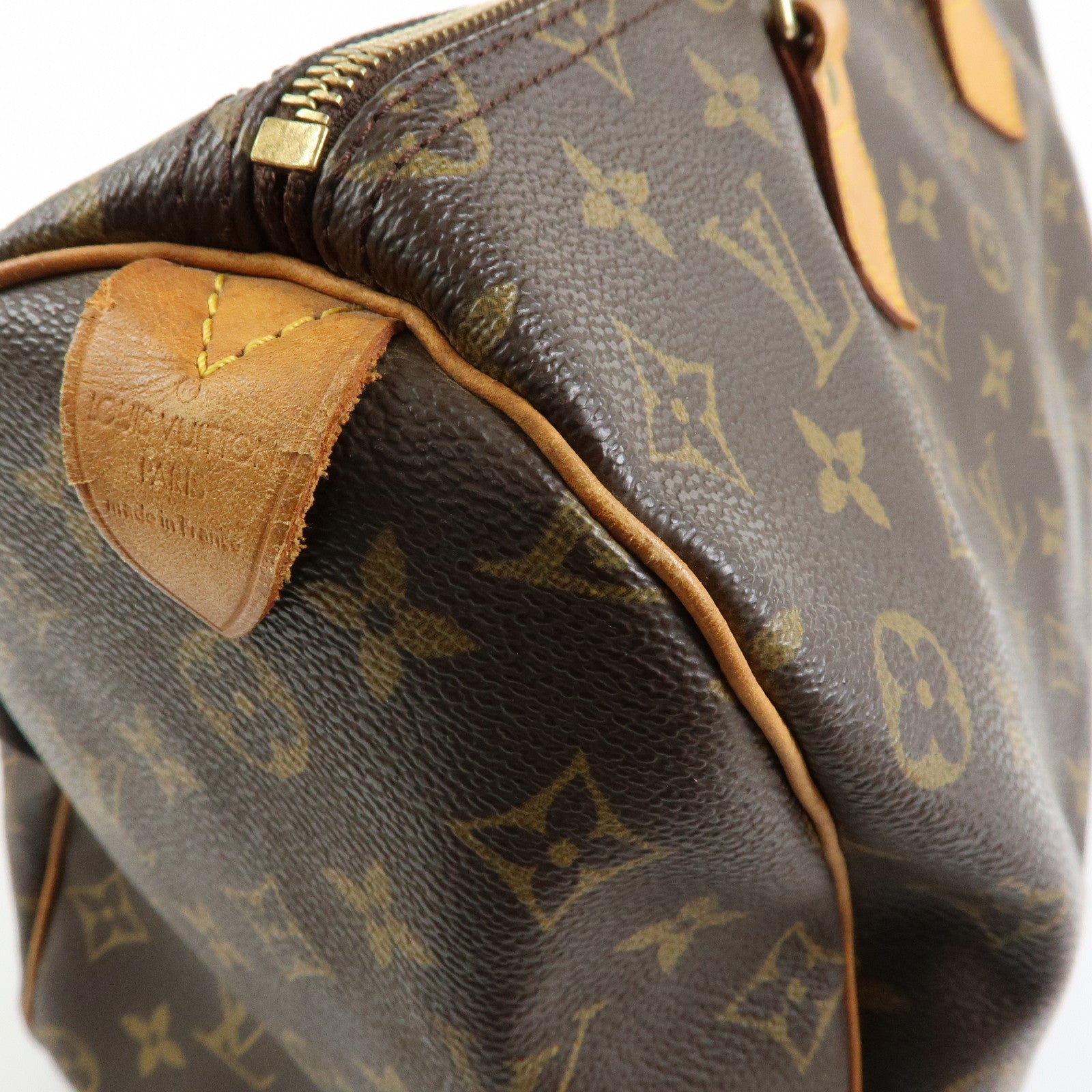 Louis Vuitton Monogram Speedy 35 Boston Bag Hand Bag Brown M41524