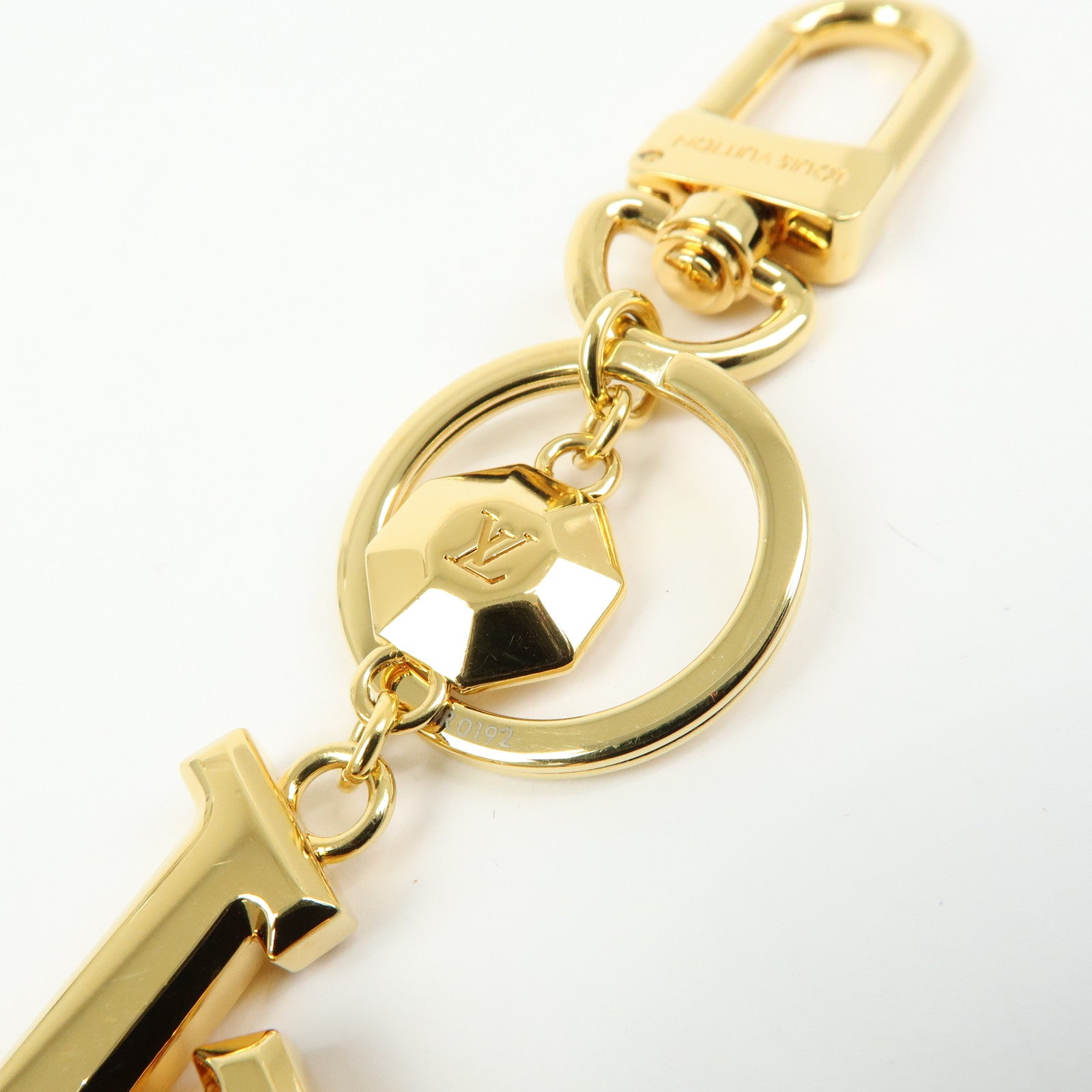 Louis Vuitton Porte Cles LV Facettes Bag Charm Gold M65216
