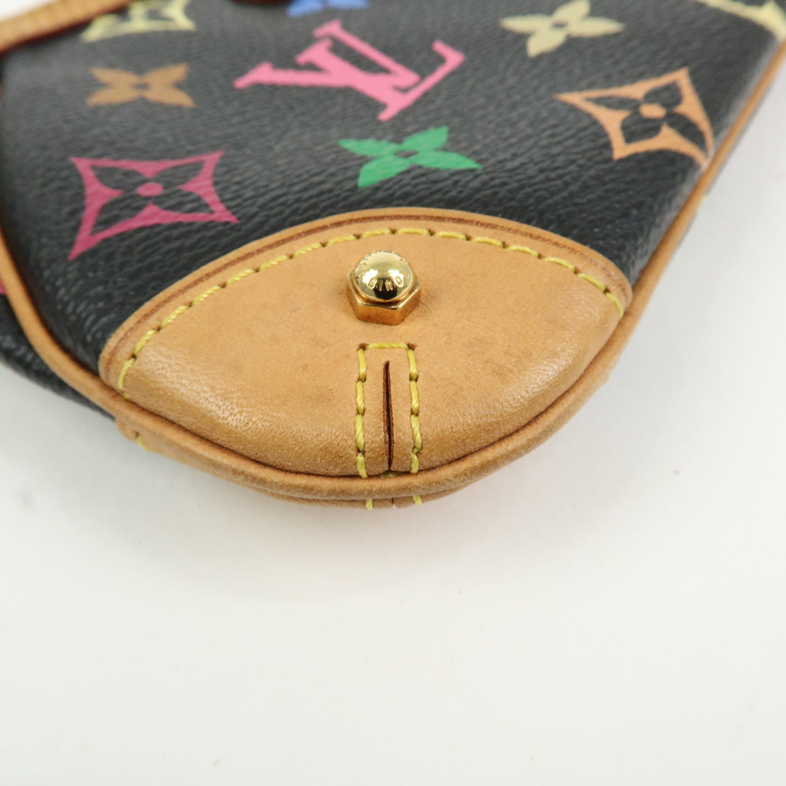 Louis Vuitton Monogram Multicolor Pochette Milla MM Pouch Noir M60097