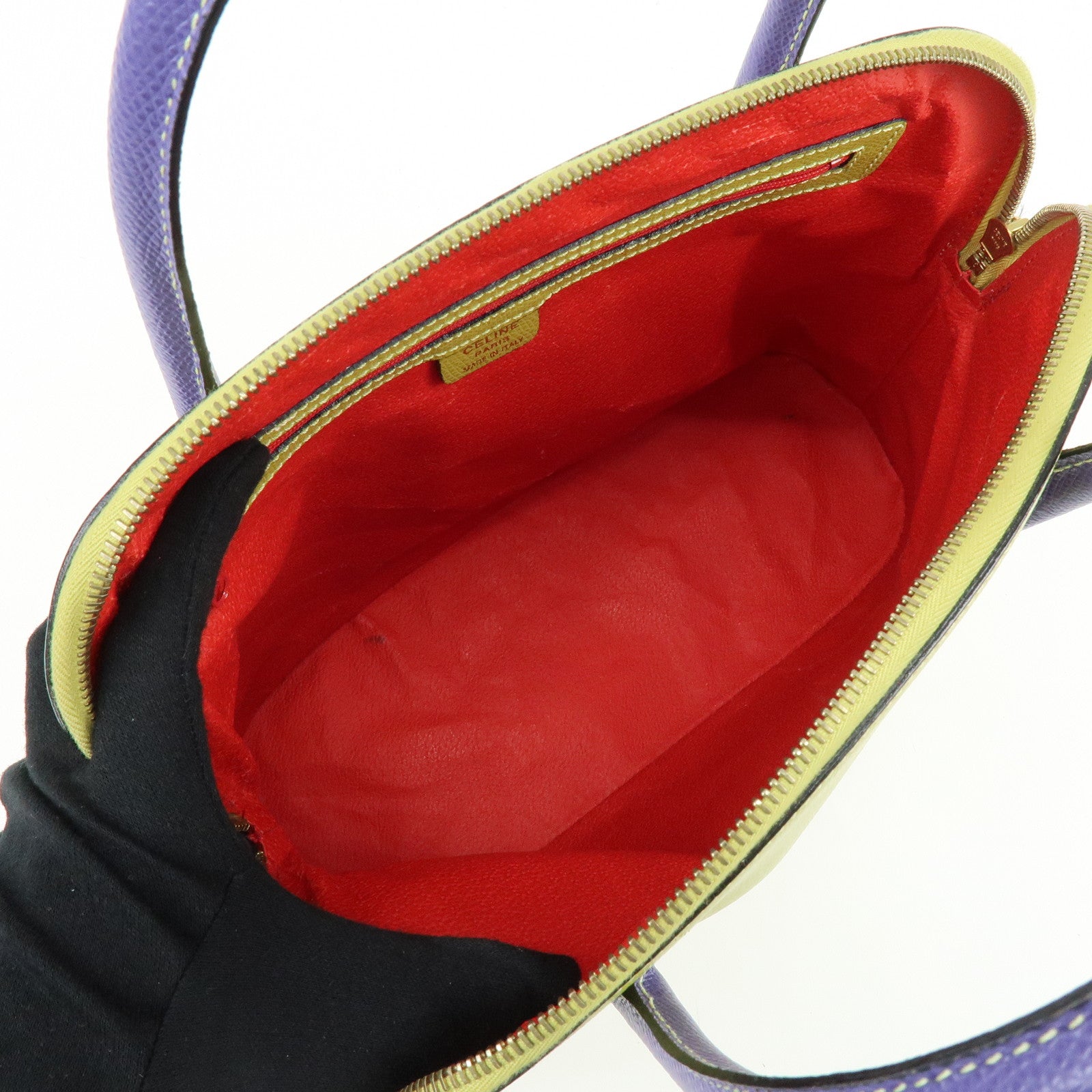 CELINE Leather 2Way Shoulder Hand Bag