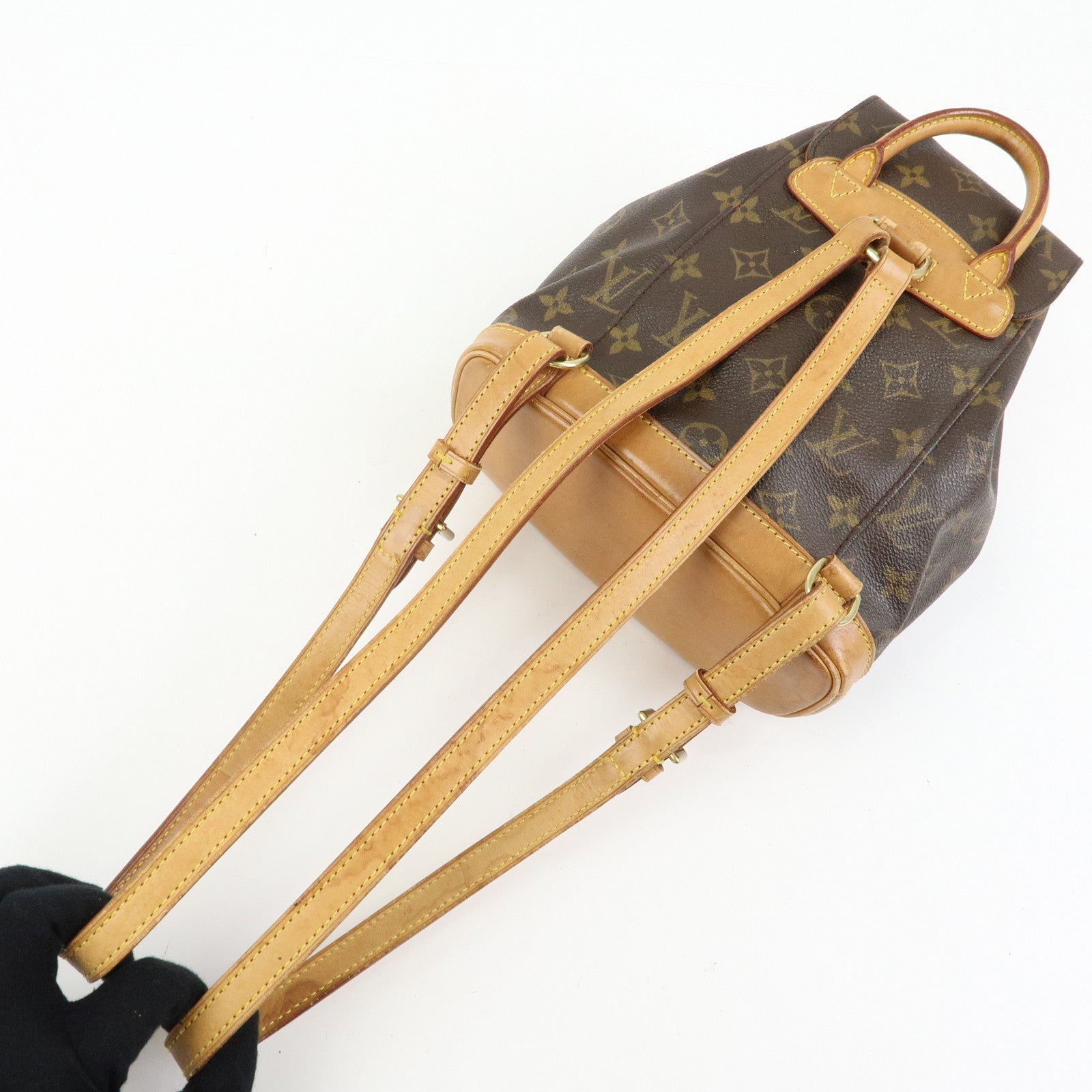 Louis Vuitton Monogram Montsouris Mini Backpack Rucksack Brown M51137