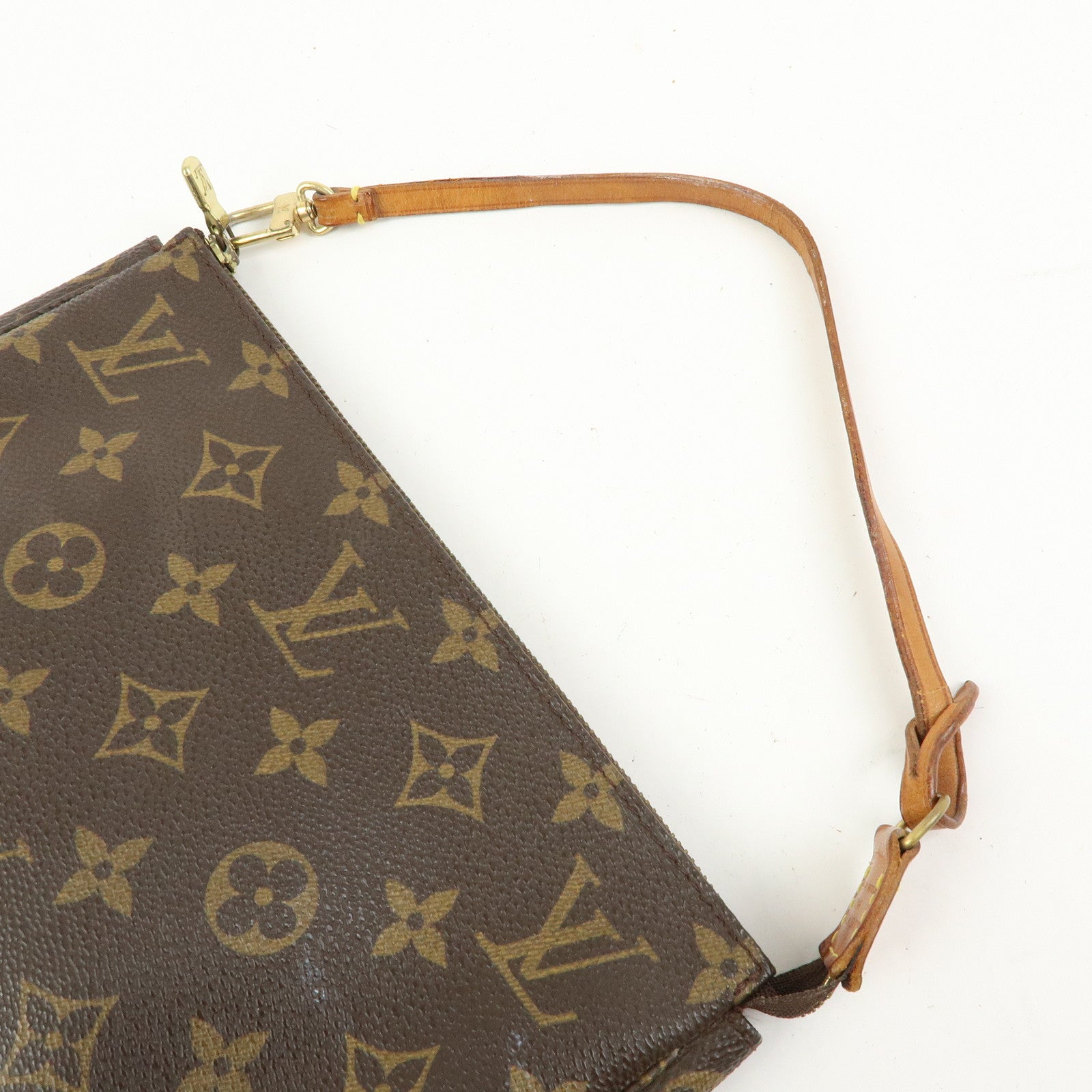 Louis Vuitton Monogram Pochette Accessoires Pouch Hand Bag Brown M51980