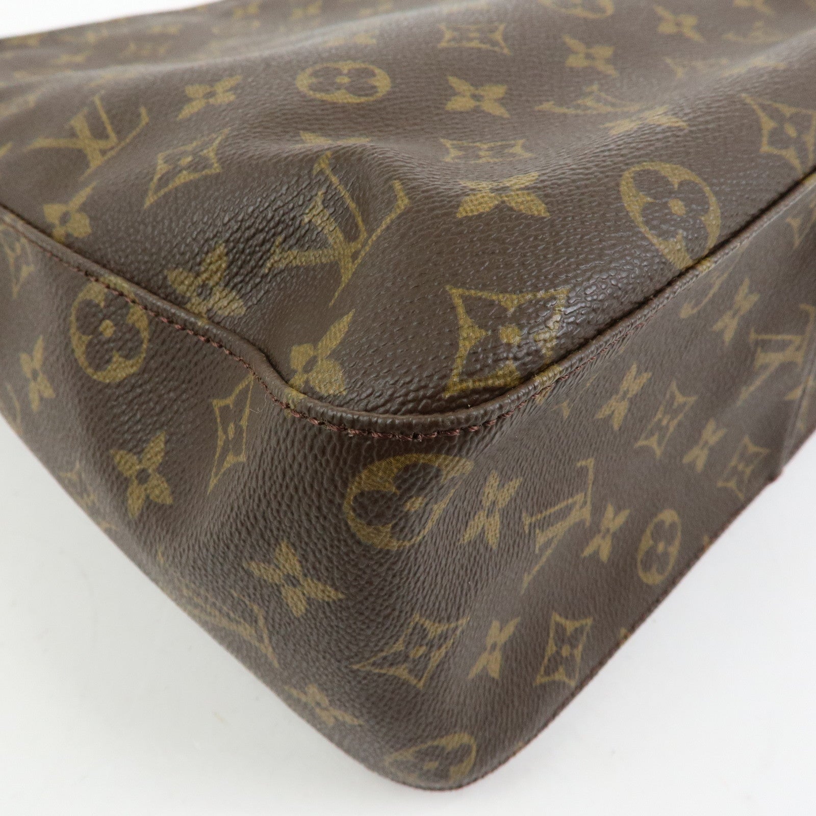 Louis Vuitton Monogram Looping GM Shoulder Bag Brown M51145