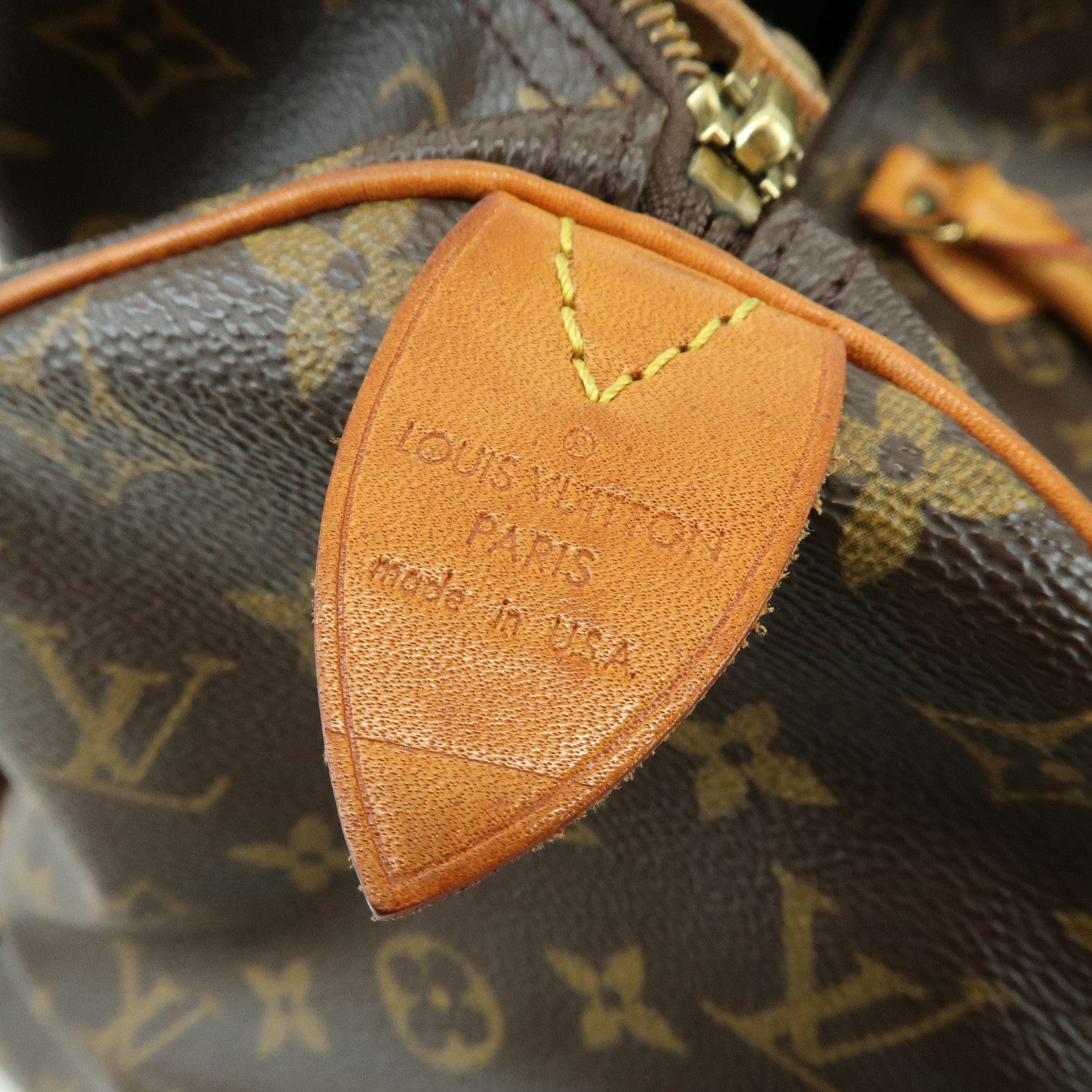 Louis Vuitton Monogram Speedy 40 Hand Bag Boston Bag Brown M41522