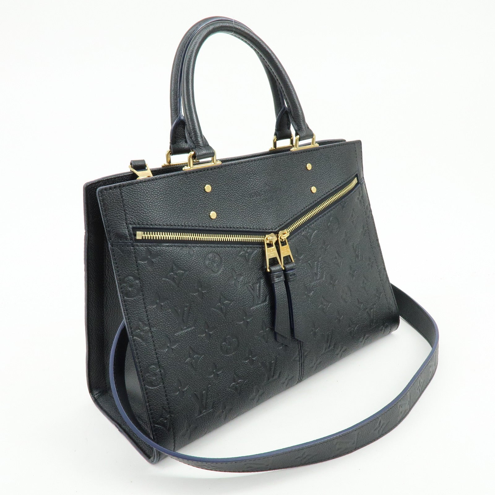 Louis Vuitton Monogram Empreinte Three PM 2Way Bag Noir M54273