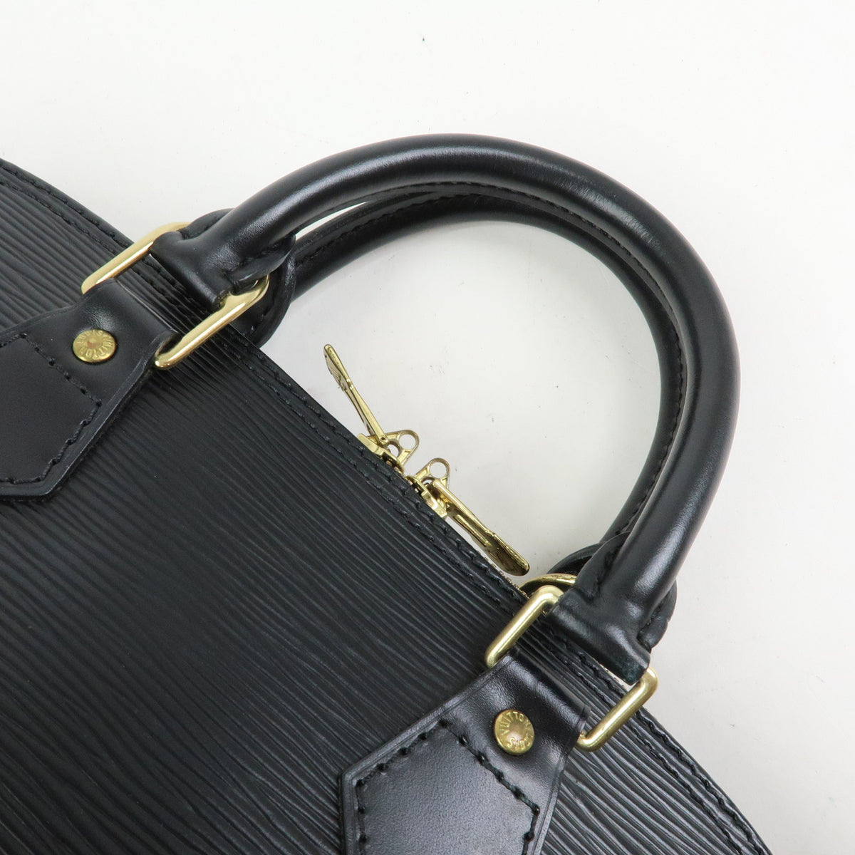 Louis Vuitton Epi Alma PM Leather Hand Bag Noir Black M52142