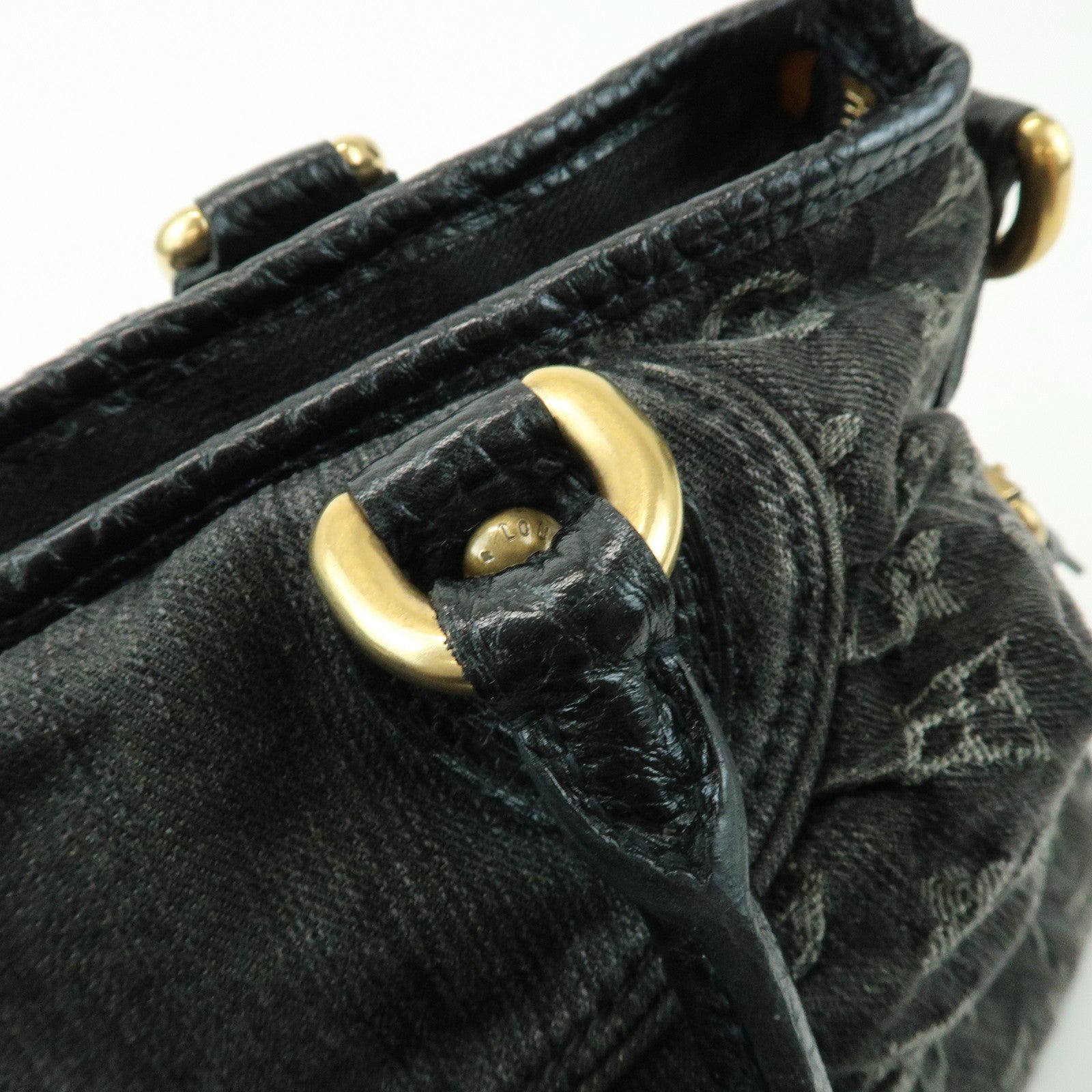 Louis Vuitton Monogram Denim Neo Cabby MM 2Way Bag Noir M95351
