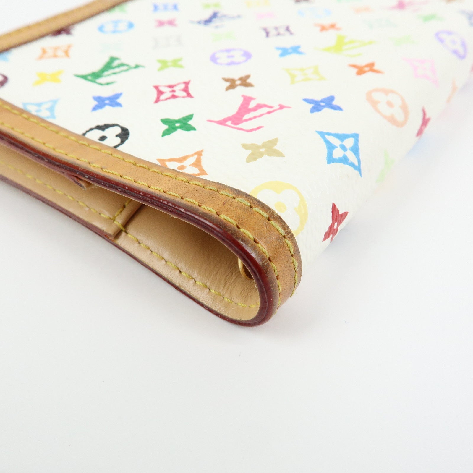 Louis Vuitton Monogram Multicolor Agenda PM Planner Cover Blanc R20896