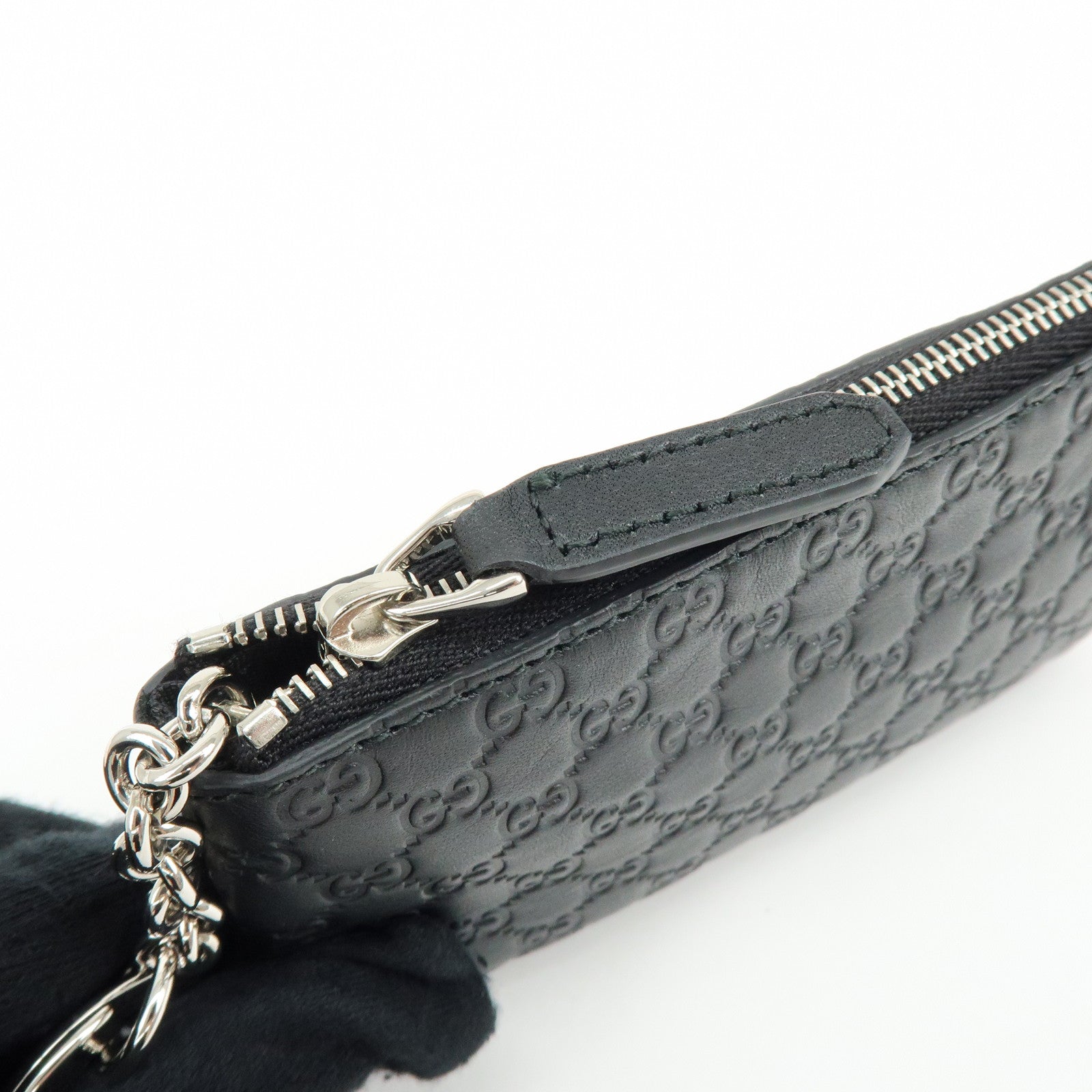 GUCCI  Microguccissima Calf Leather Coin Case Black 544476