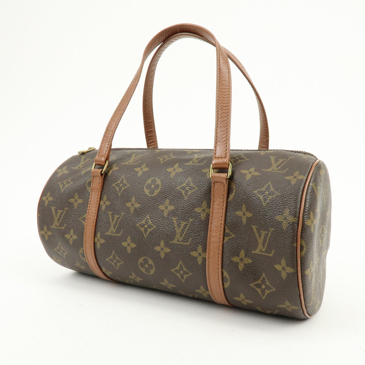 Louis Vuitton Monogram Papillon 30 Hand Bag Brown M51365