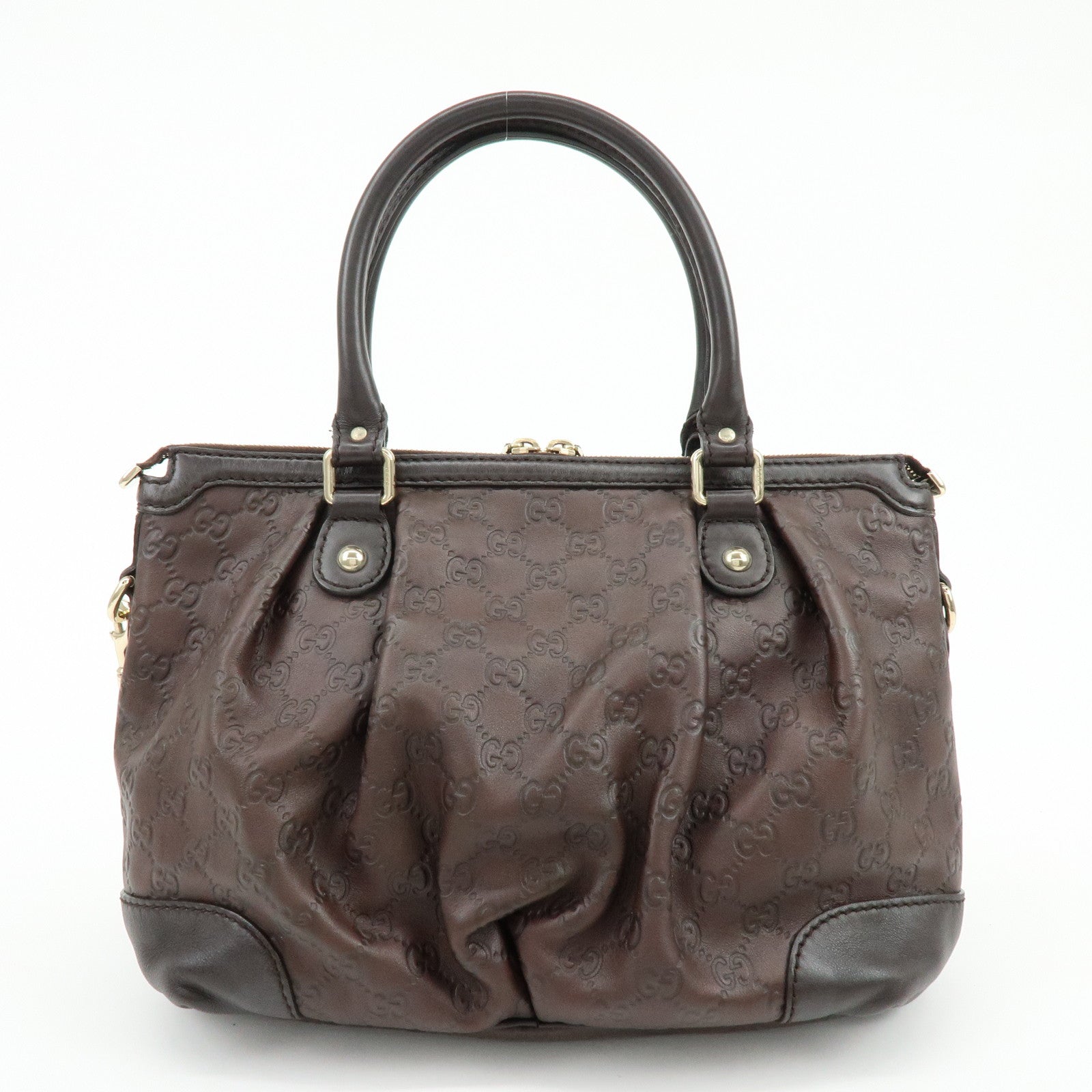 GUCCI Sukey Interlocking G Guccissima Leather 2Way Shoulder Bag 247902