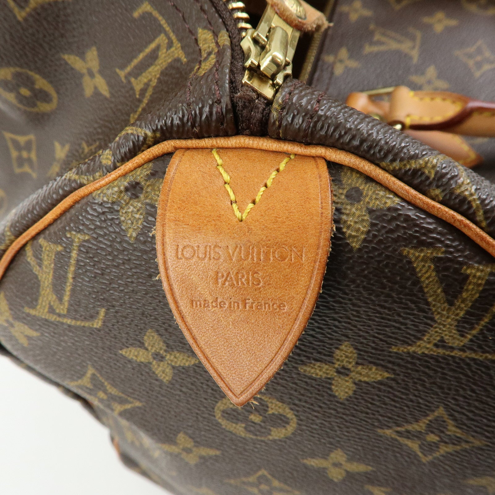 Louis Vuitton Monogram Speedy 40 Hand Bag Boston Bag Brown M41522