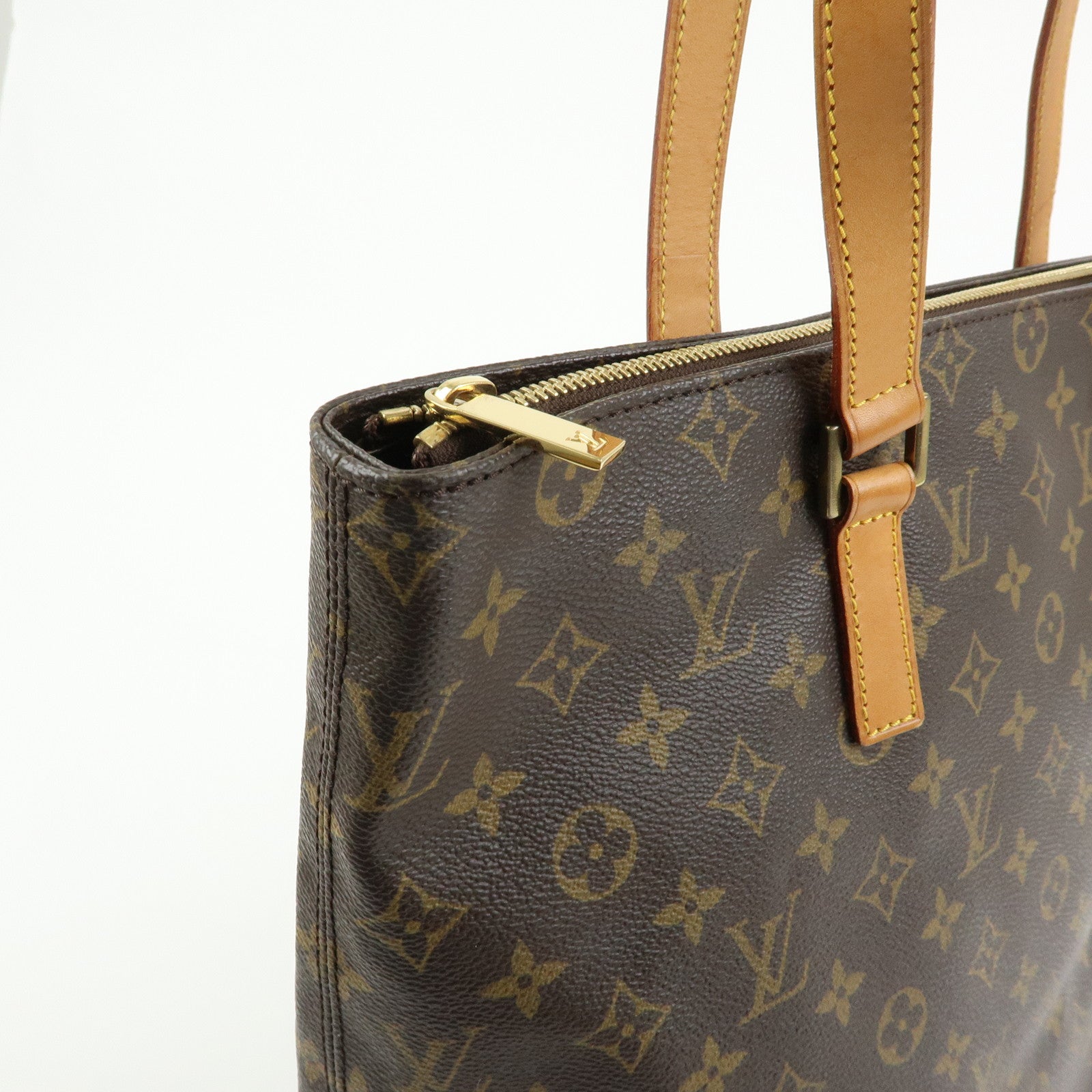 Louis Vuitton Monogram Cabas Mezzo Tote Bag Shoulder Bag M51151