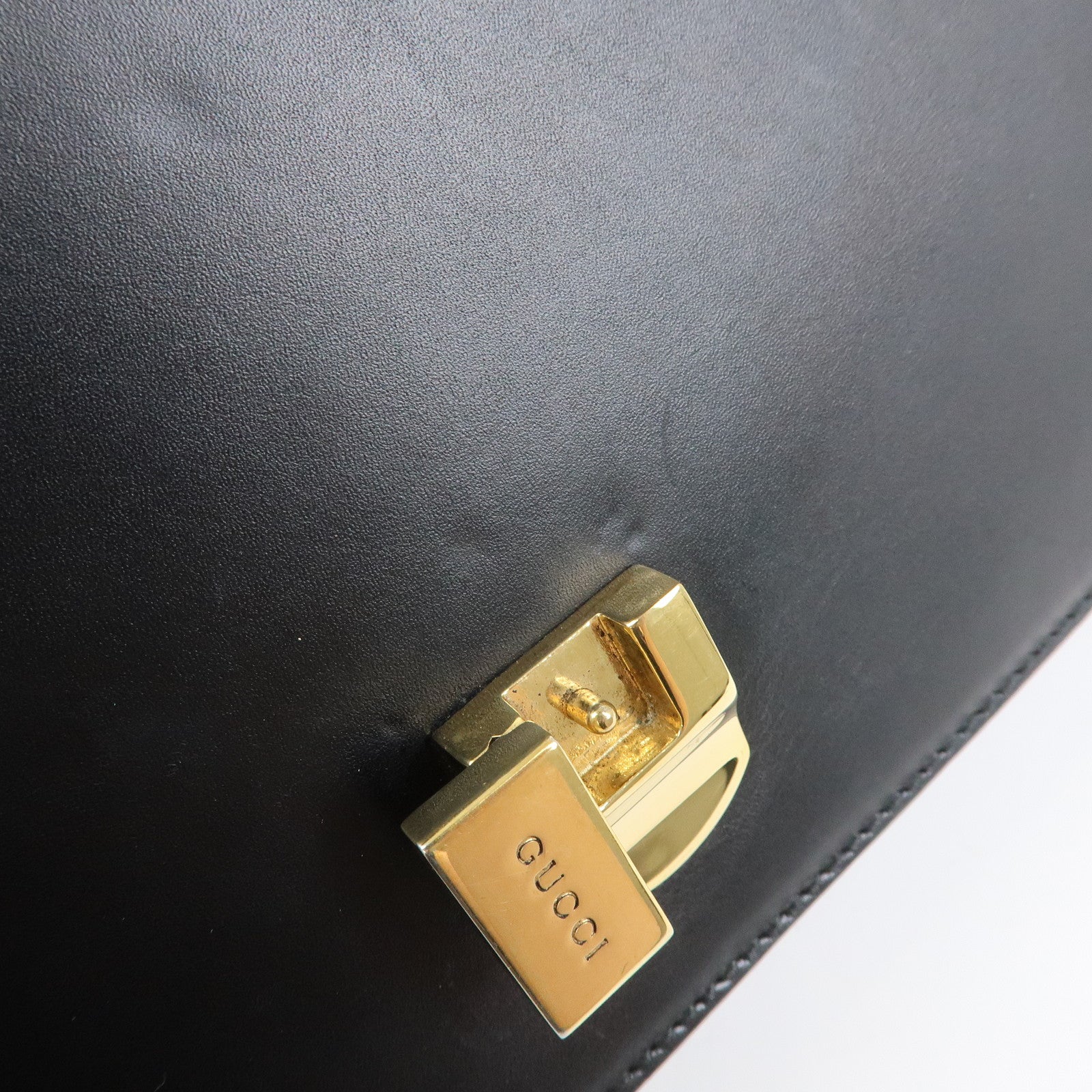 Gucci Sylvie Sherry Leather Shoulder Bag Crossbody Bag Black 421882