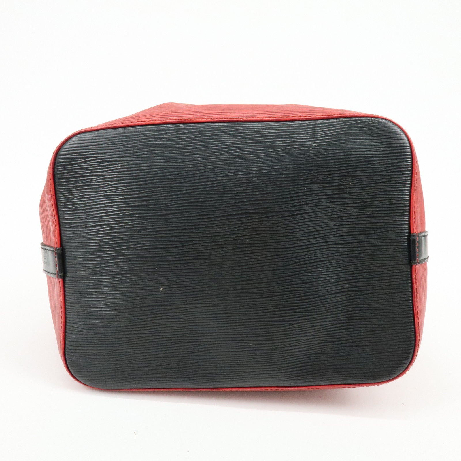 Louis Vuitton Epi Petit Noe Shoulder Bag Noir Castilian Red M44172