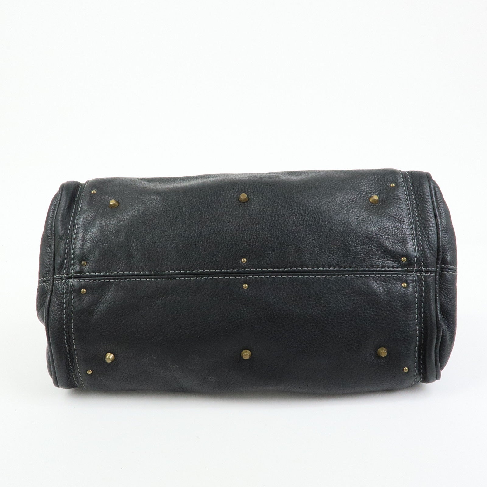 Chloe Paddington Leather Boston Bag Hand Bag Black