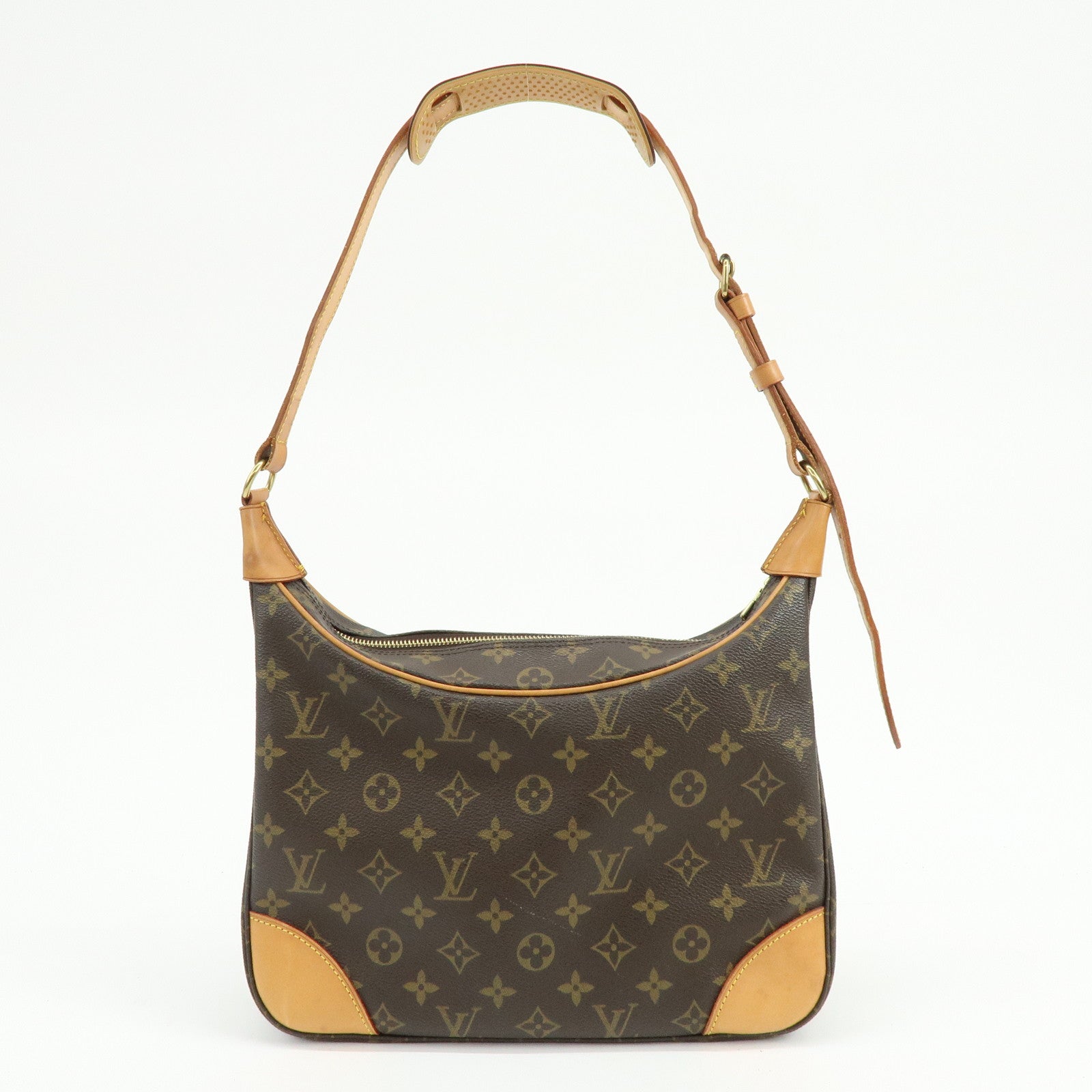 Louis Vuitton Monogram Boulogne 30 Canvas Shoulder Bag Brown M51265