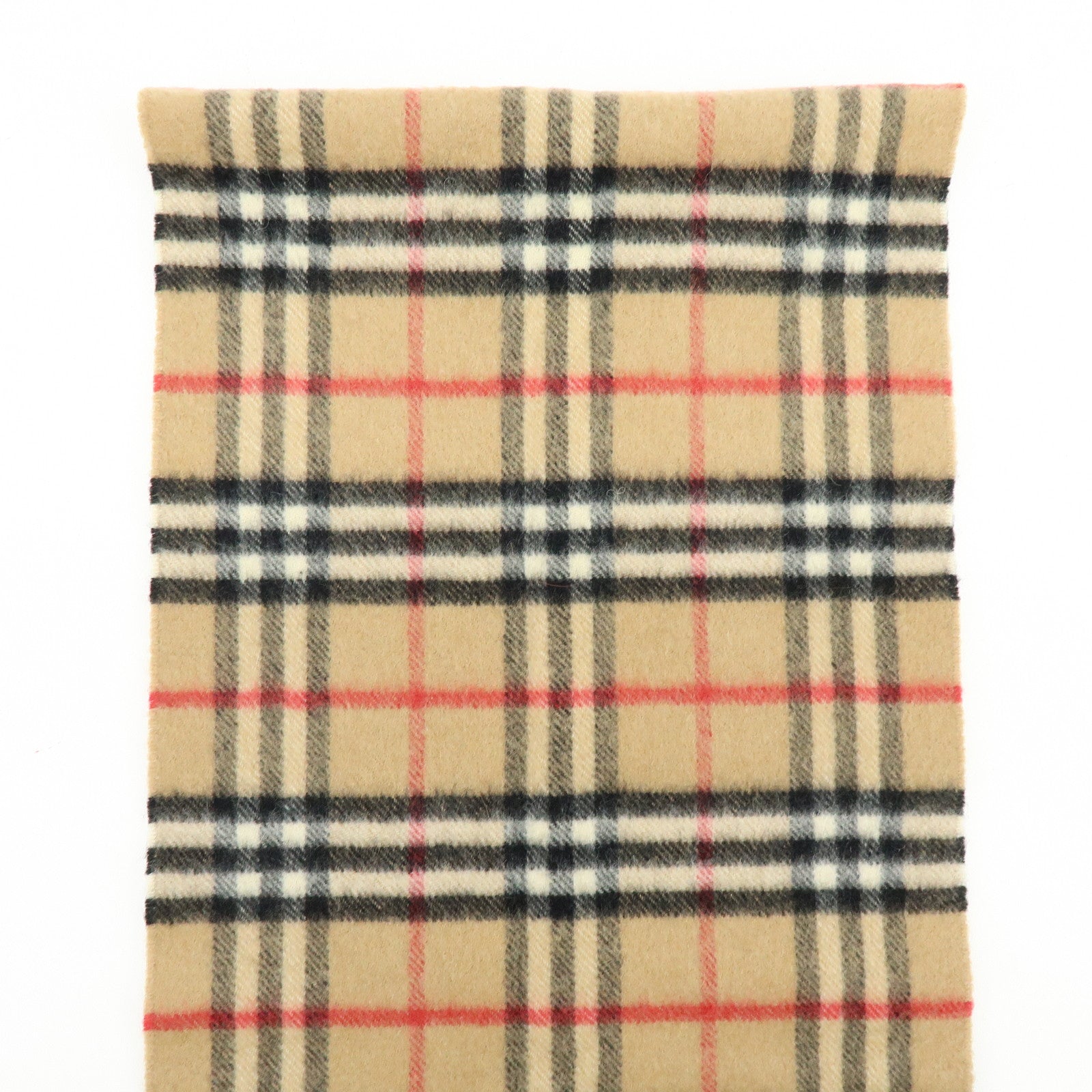 BURBERRY Nova Plaid Cashmere100% Scarf Camel Beige Black Red