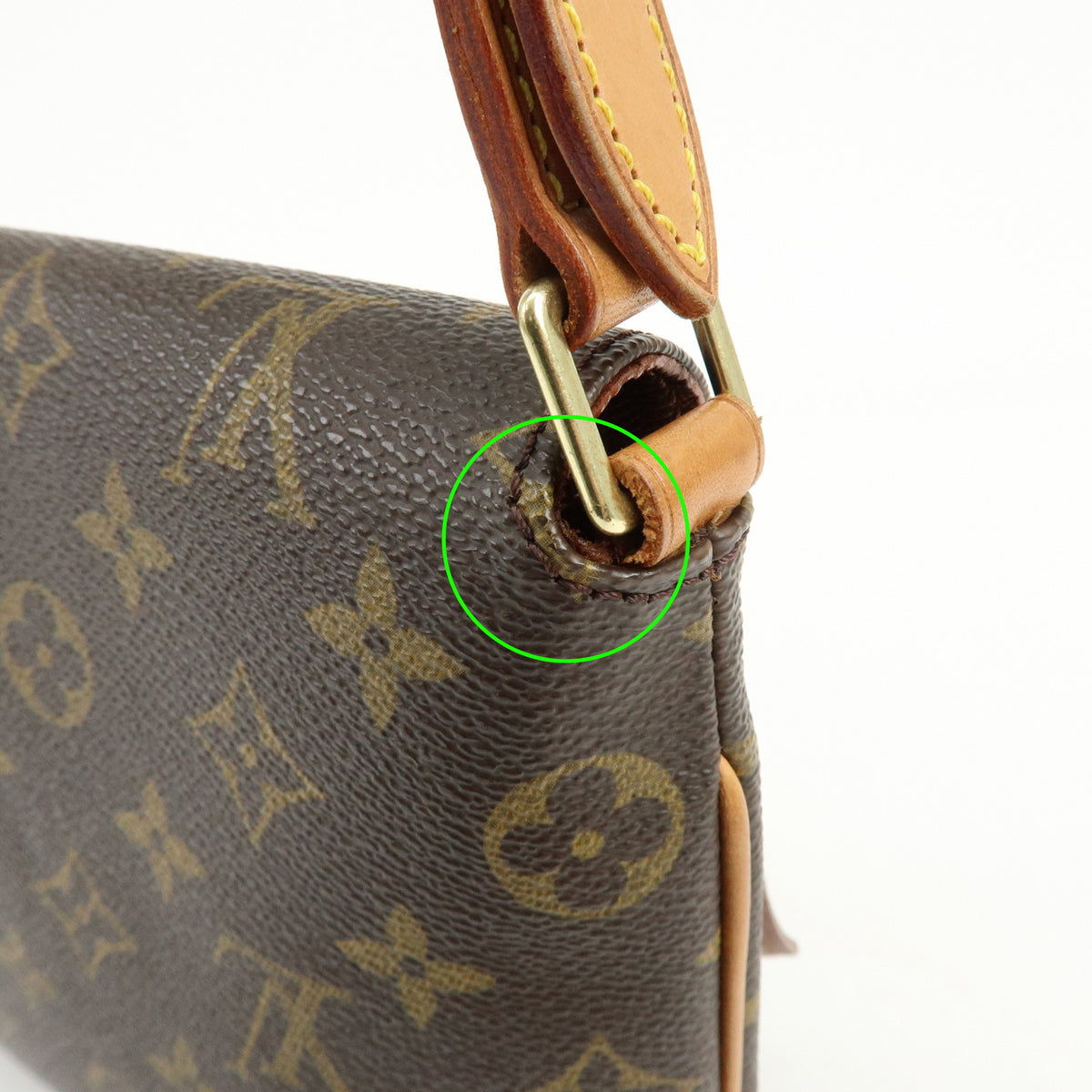 Louis Vuitton Monogram Musette Tango Short Shoulder Bag Brown M51257