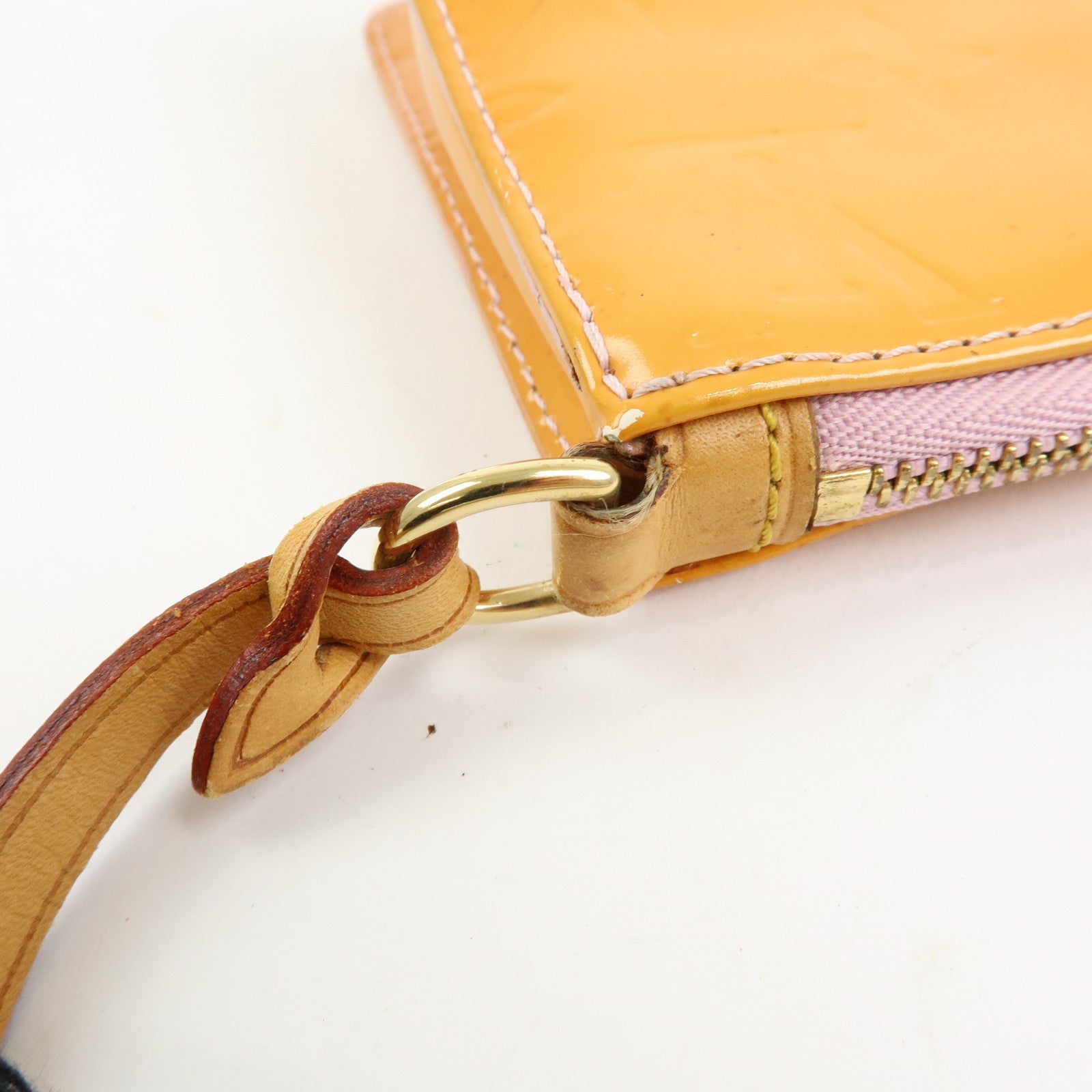 Louis Vuitton Monogram Vernis Lexington Accessoires Pouch Orange M91057