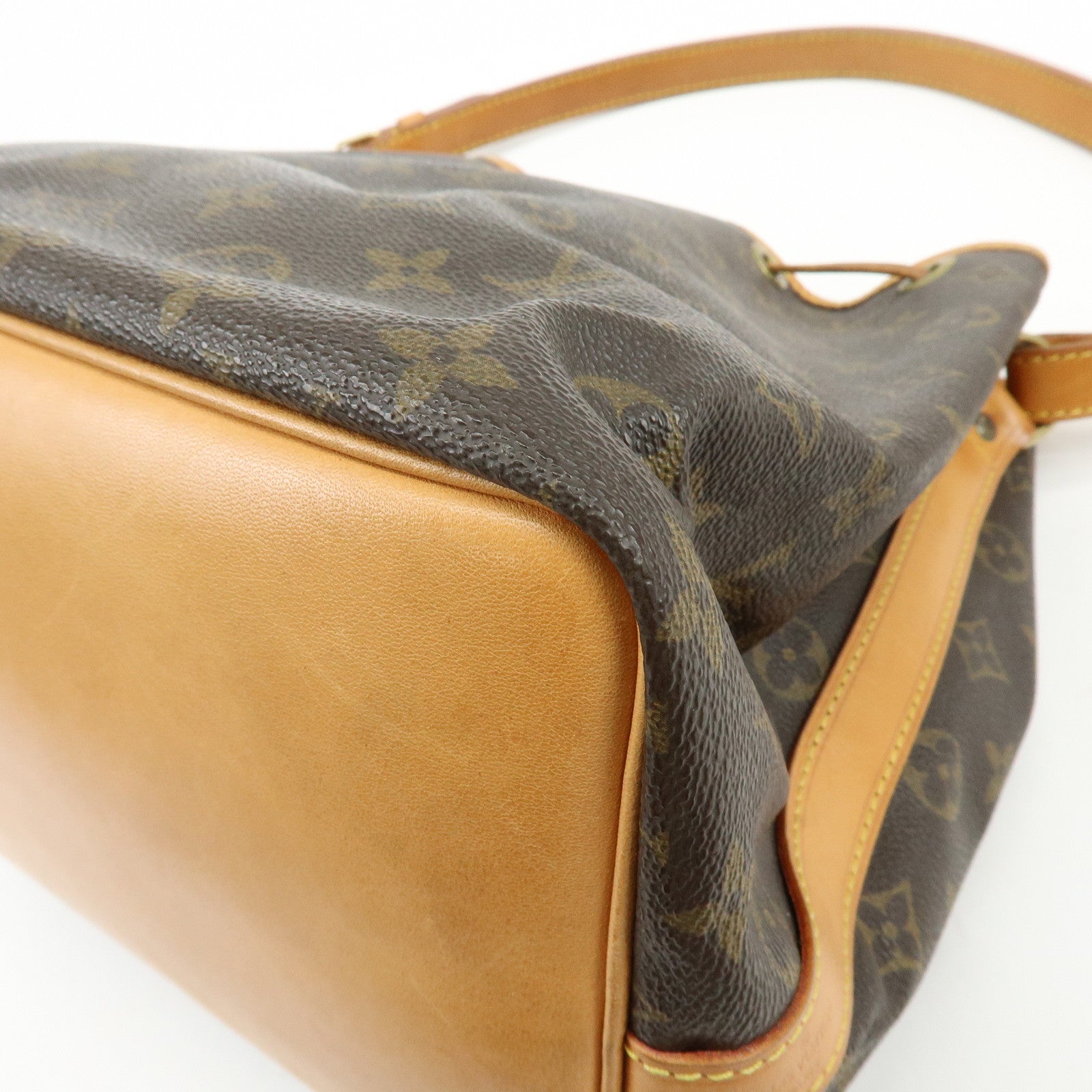 Louis Vuitton Monogram Canvas Petit Noe Shoulder Bag Brown M42226