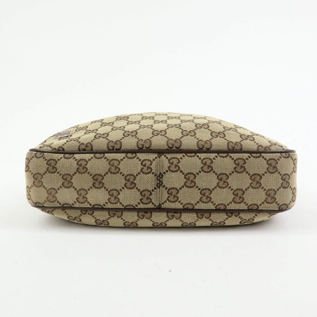 GUCCI Sherry GG Canvas Leather Shoulder Bag Beige Brown 145757