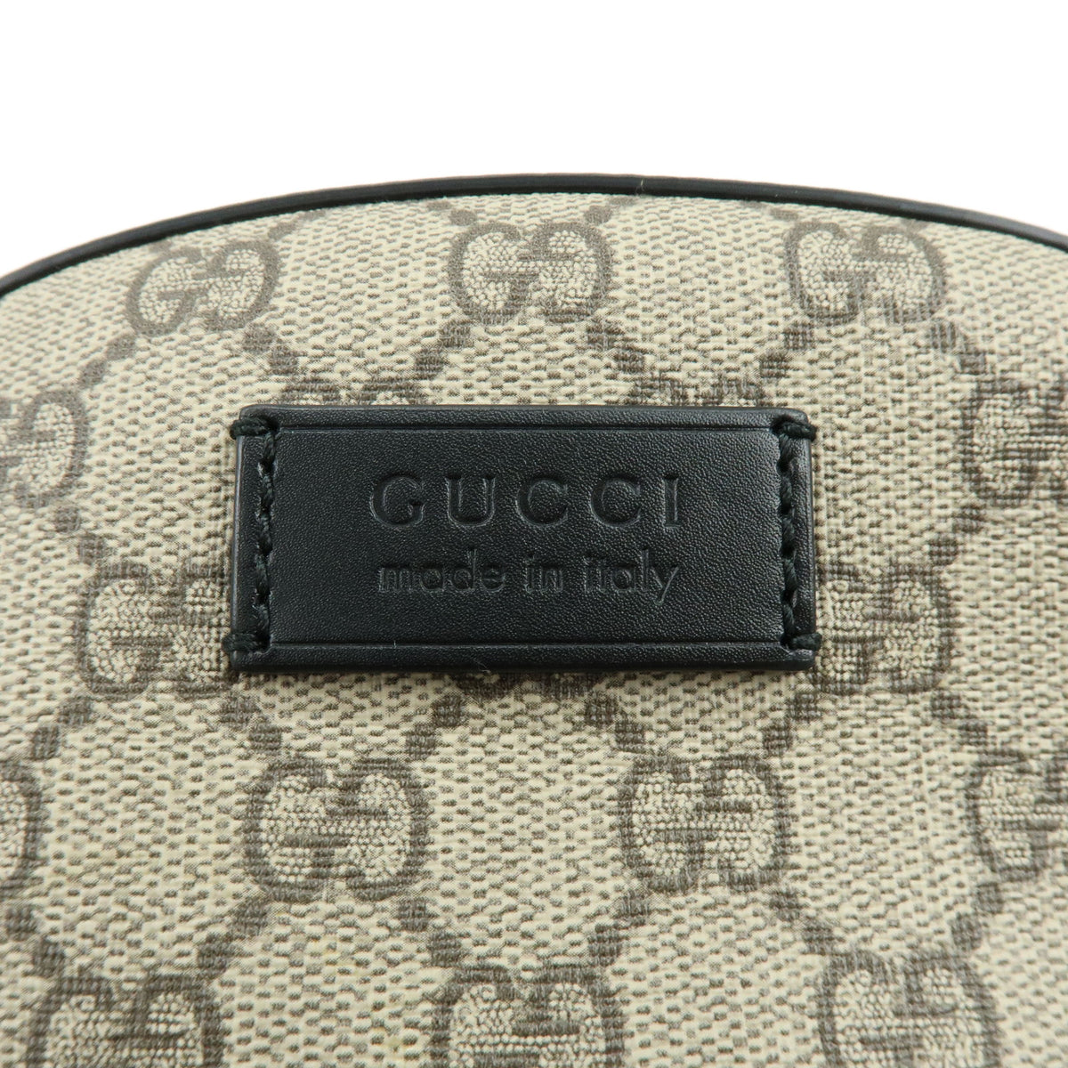 GUCCI GG Supreme Leather Backpack Rucksack Beige Black 429020
