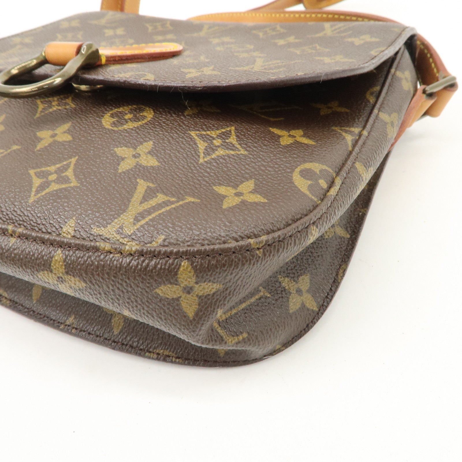 Louis Vuitton Monogram Saint Cloud GM Shoulder Bag Brown M51242 Used