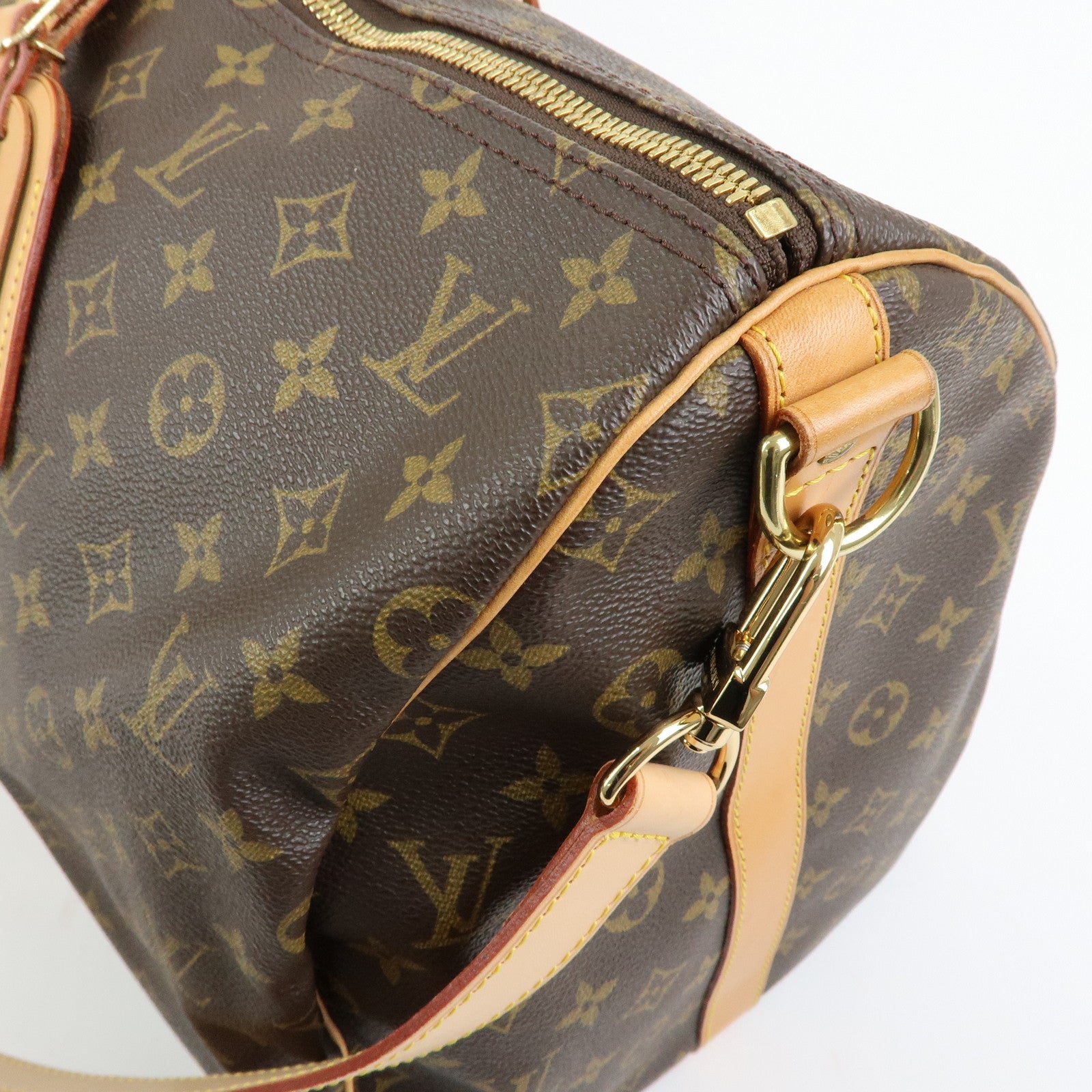 Louis Vuitton Monogram Keep All Bandouliere 55 Boston Bag M41414